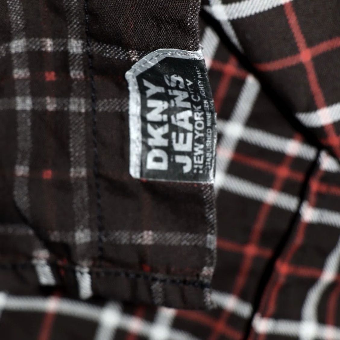 DKNY DKNY Shirt XL Fitted Mens Check Brown Red Long Sleeve Button Up Size US XL / EU 56 / 4 - 4 Thumbnail