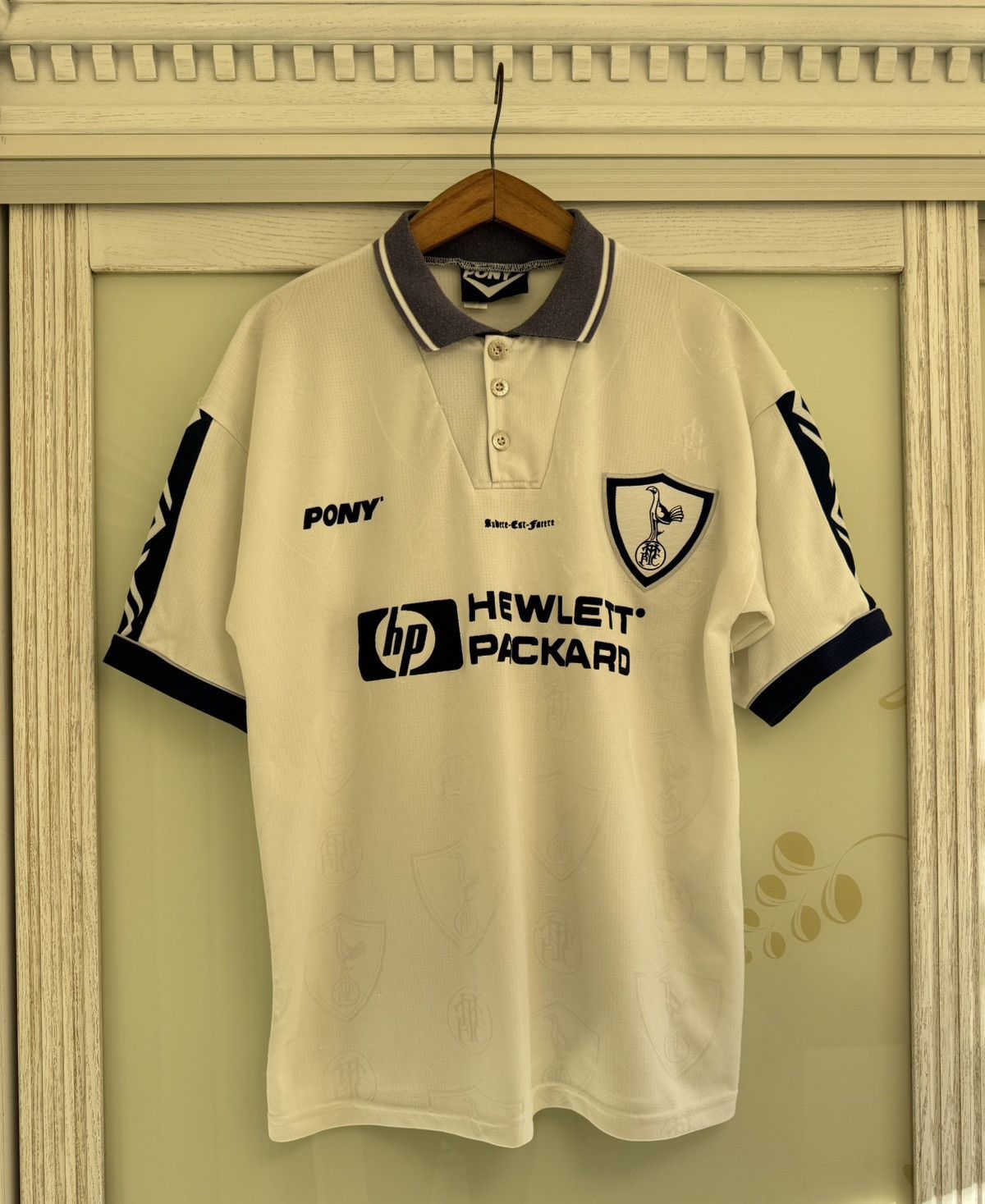 PONY Vintage Tottenham Hotspur 1995-1997 Home Soccer Jersey Shirt Size US XL / EU 56 / 4 - 1 Thumbnail