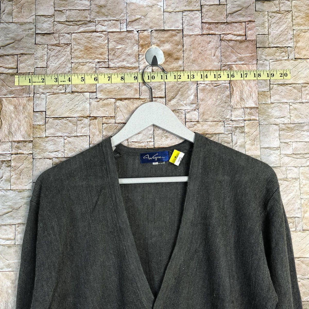 Japanese Brand Wayne Grey Cardigan Knitwear vintage japan #A271 Size US M / EU 48-50 / 2 - 4 Thumbnail