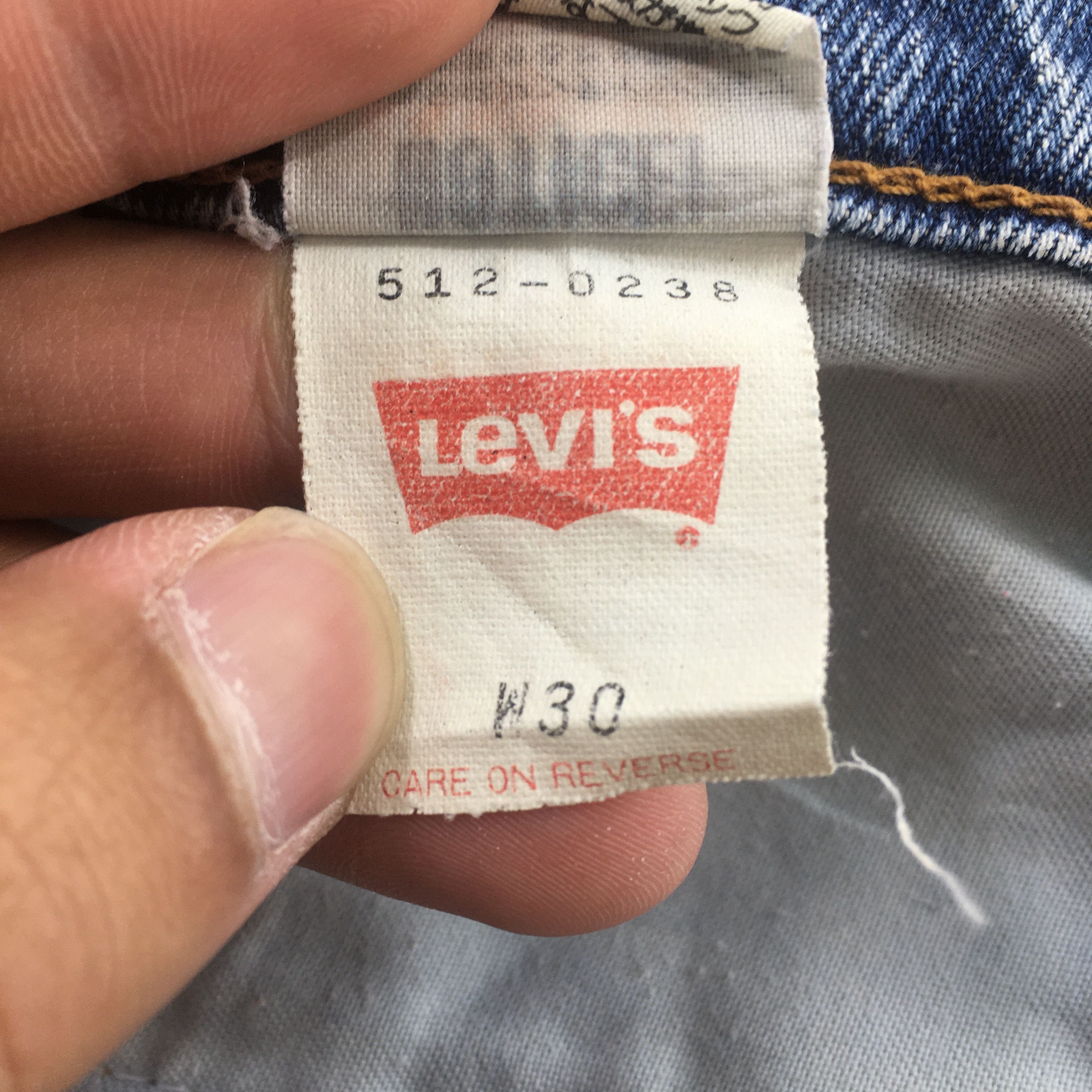 Levi's Size 30x33 Vintage 90s Levi's 512 Stonewash Blue Jeans S1978 Size US 30 / EU 46 - 15 Thumbnail