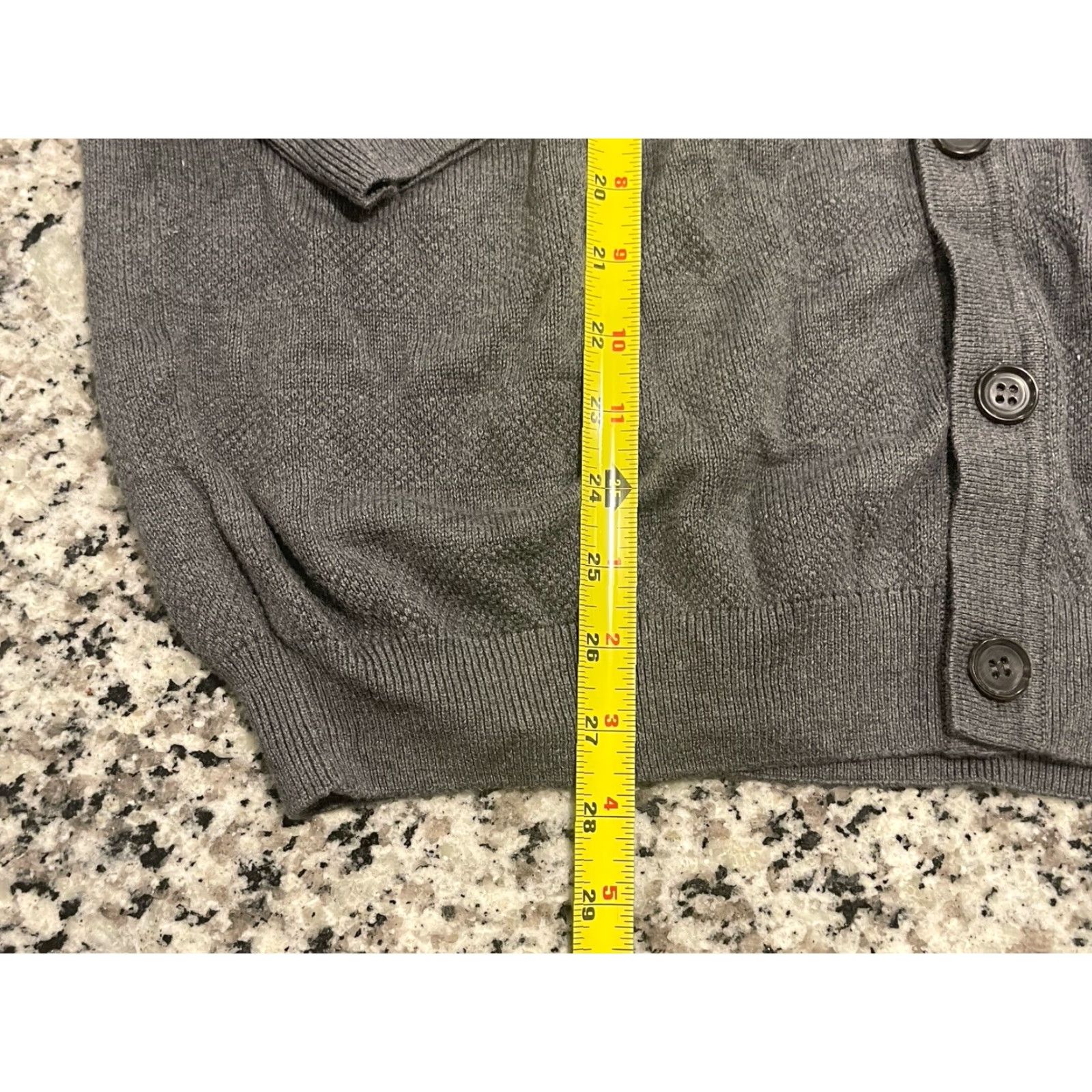 Lacoste Lacoste Cardigan Sweater Mens XL Gray V-Neck Button Front Long Sleeve Casual Pockets Classic Fall Winter Size US XL / EU 56 / 4 - 4 Thumbnail