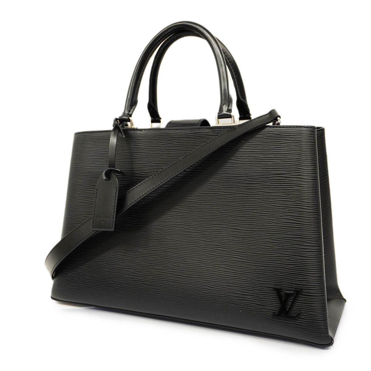 image of Louis Vuitton 2Way Bag Epi Kleber Mm Noir Black, Women's