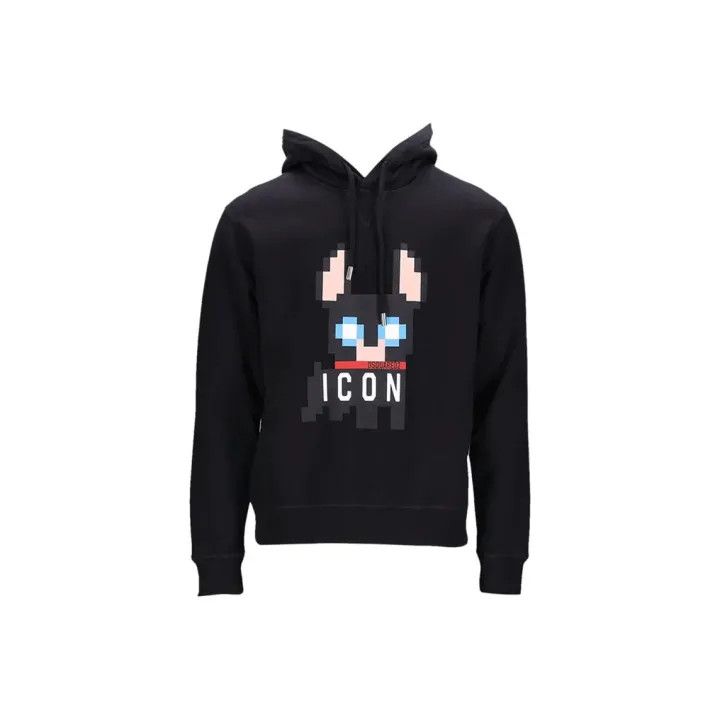 Dsquared2 DSQUARED2 Black Letter Animal Print Hoodie 0079 Size US XS / EU 42 / 0 - 1 Thumbnail