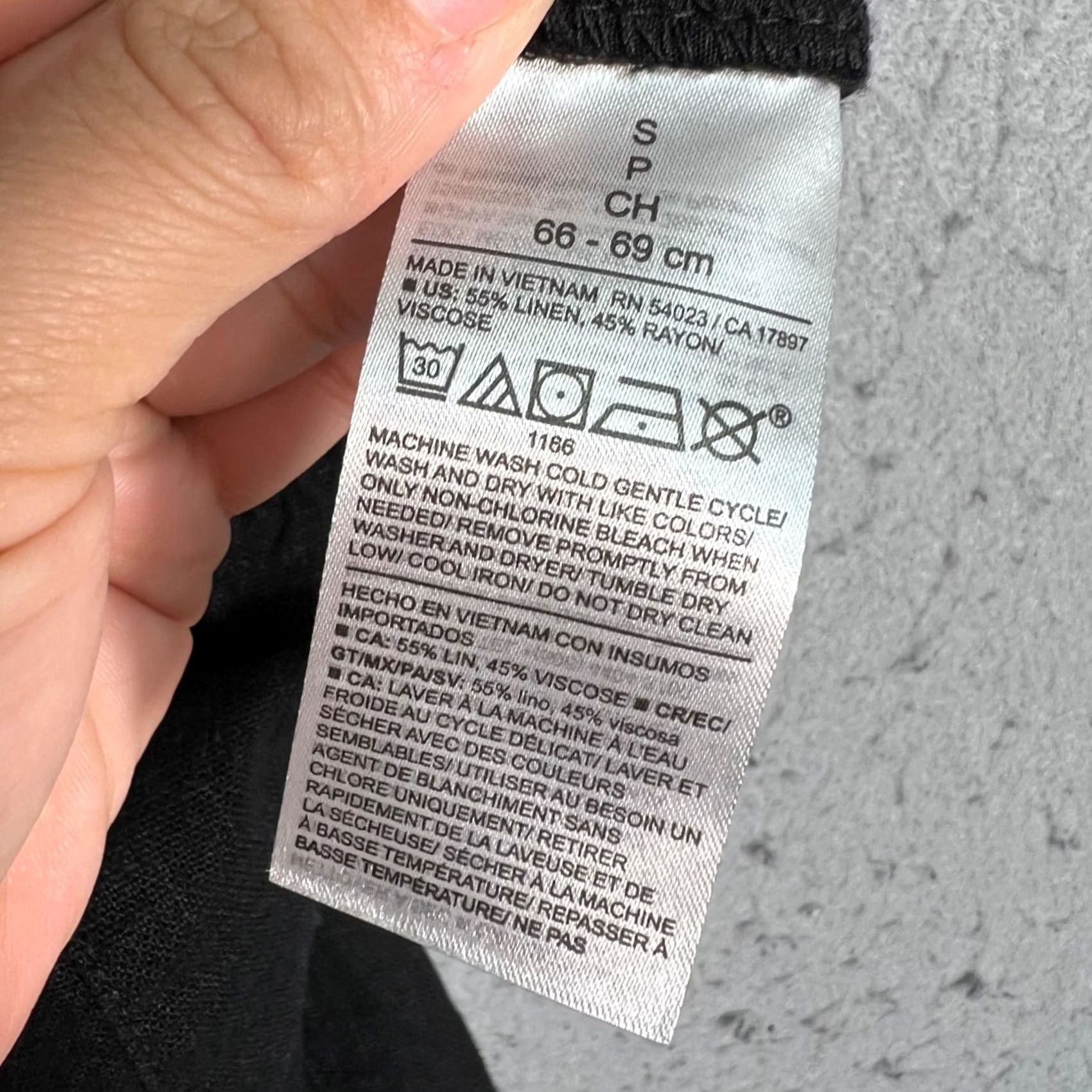 Old Navy Old Navy Pants Womens Small Black High-Rise Straight Comfort Waist Linen Blend Size 28" / US 6 / IT 42 - 4 Thumbnail