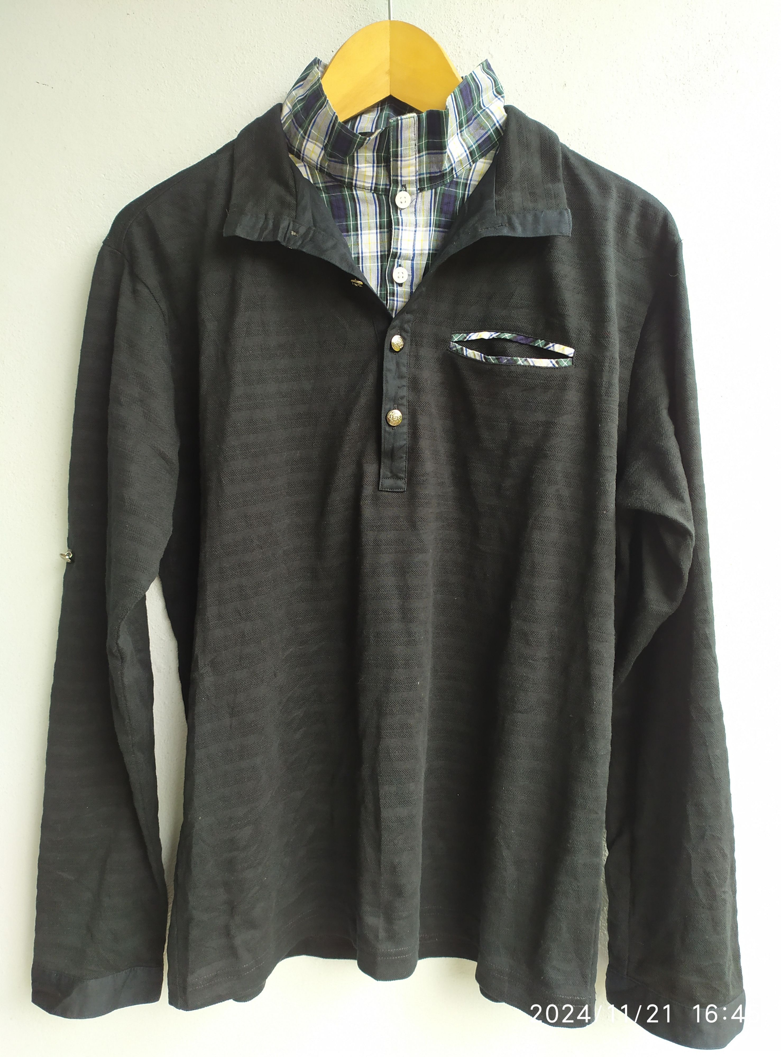 If Six Was Nine × Japanese Brand × KMRii Gothic Long sleeve Nota Bene Double Layer Size US L / EU 52-54 / 3 - 1 Thumbnail