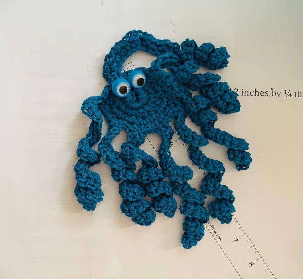 Handmade Crochet Octopus Toy – Handmade & Whimsical Size ONE SIZE - 2 Thumbnail
