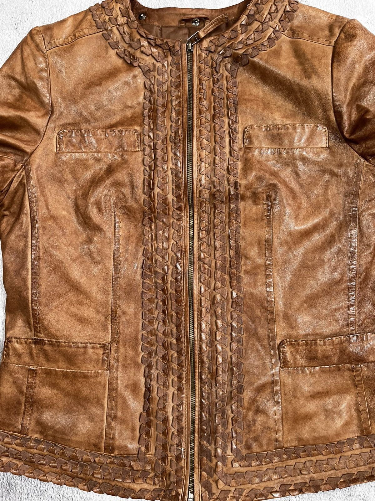 Vintage Vintage Leather retro style jacket streetwear size L Size L / US 10 / IT 46 - 2 Thumbnail