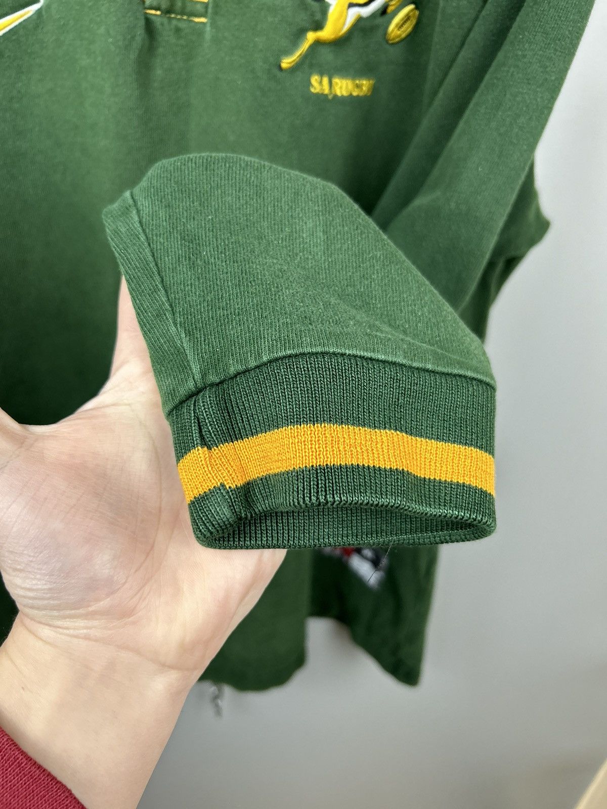 Nike × Vintage Vintage 90s Nike South Africa SA Rugby Long Sleeve Jersey Size US XL / EU 56 / 4 - 14 Thumbnail