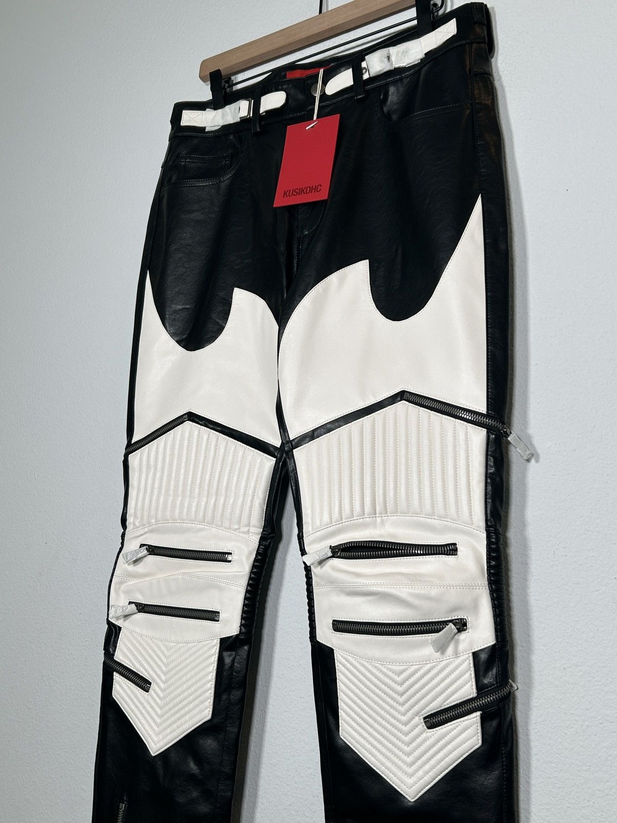 Kusikohc NWT! Moto Biker Zipper Pants Size US 34 / EU 50 - 2 Thumbnail
