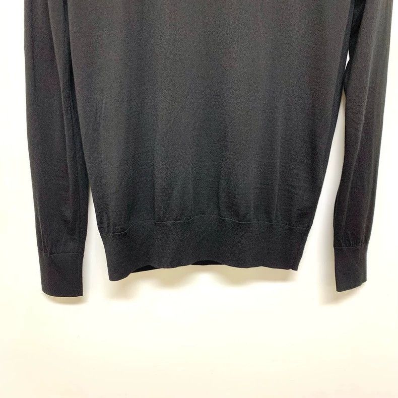 Loro Piana LORO PIANA Black knit sweater Size L / US 10 / IT 46 - 4 Thumbnail