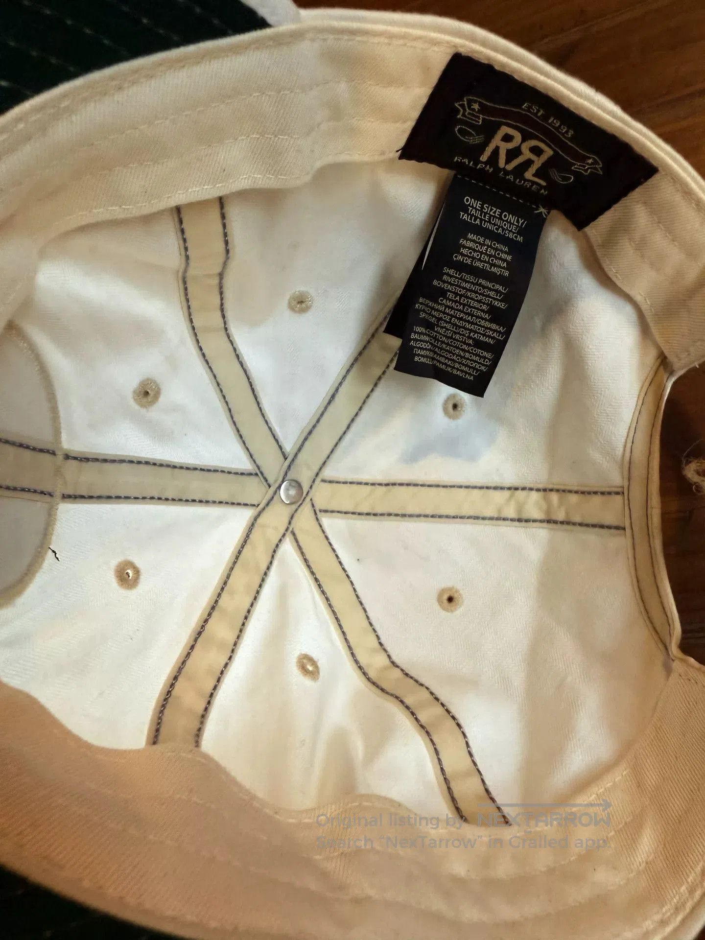 RRL Ralph Lauren RRL Ralph Lauren White Baseball Cap. Size ONE SIZE - 4 Thumbnail
