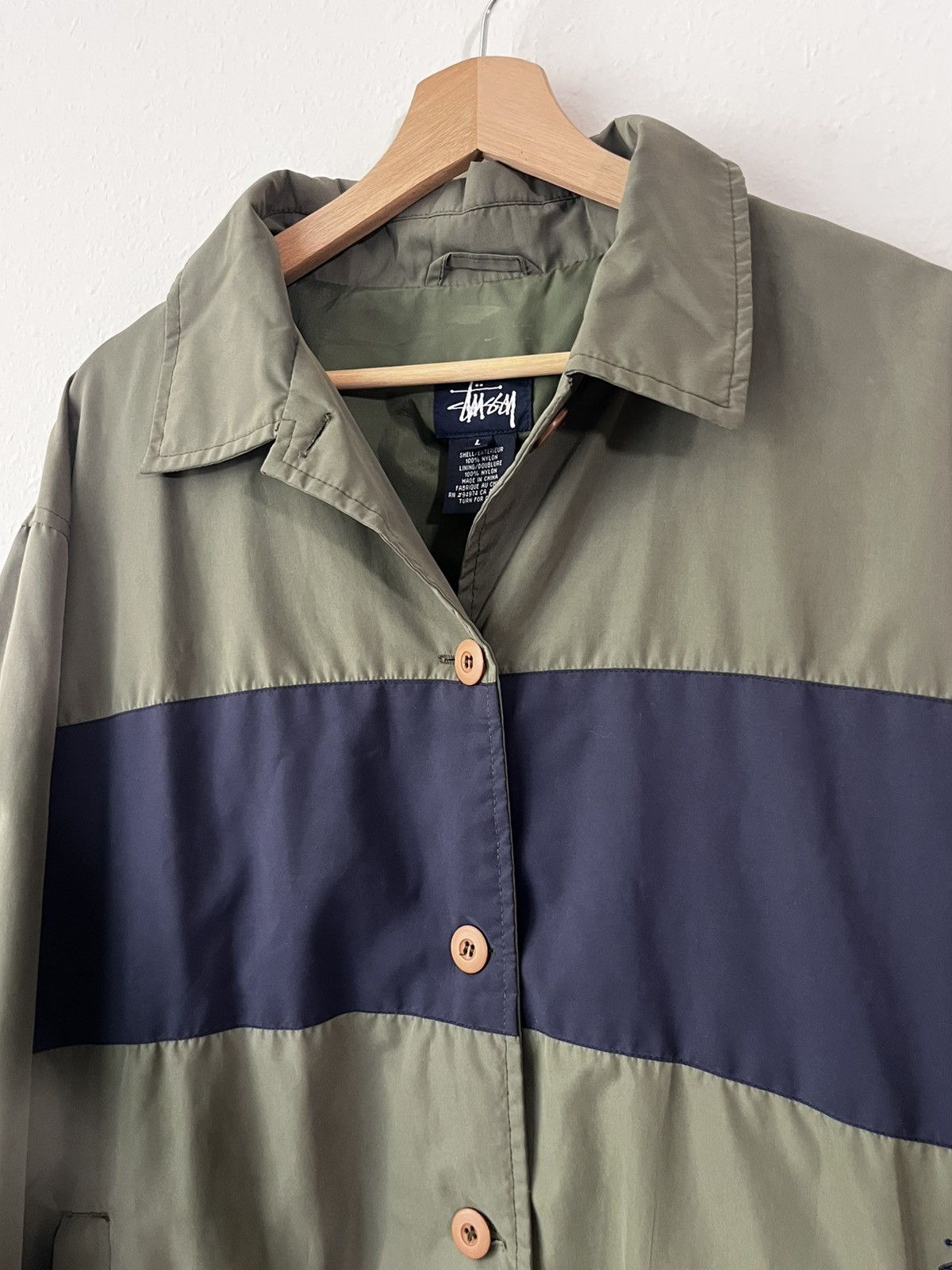 Stussy Vintage Stussy Button Down Jacket Size L Size US L / EU 52-54 / 3 - 6 Thumbnail