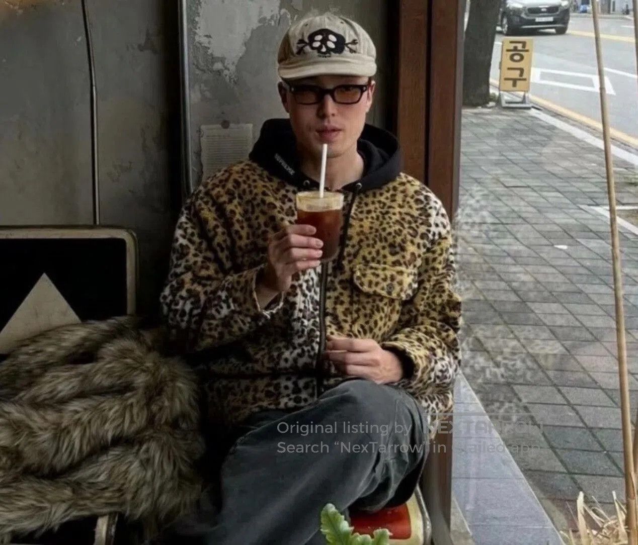 Supreme supreme leopard fleece zip up hooded jacket. Size US L / EU 52-54 / 3 - 3 Thumbnail