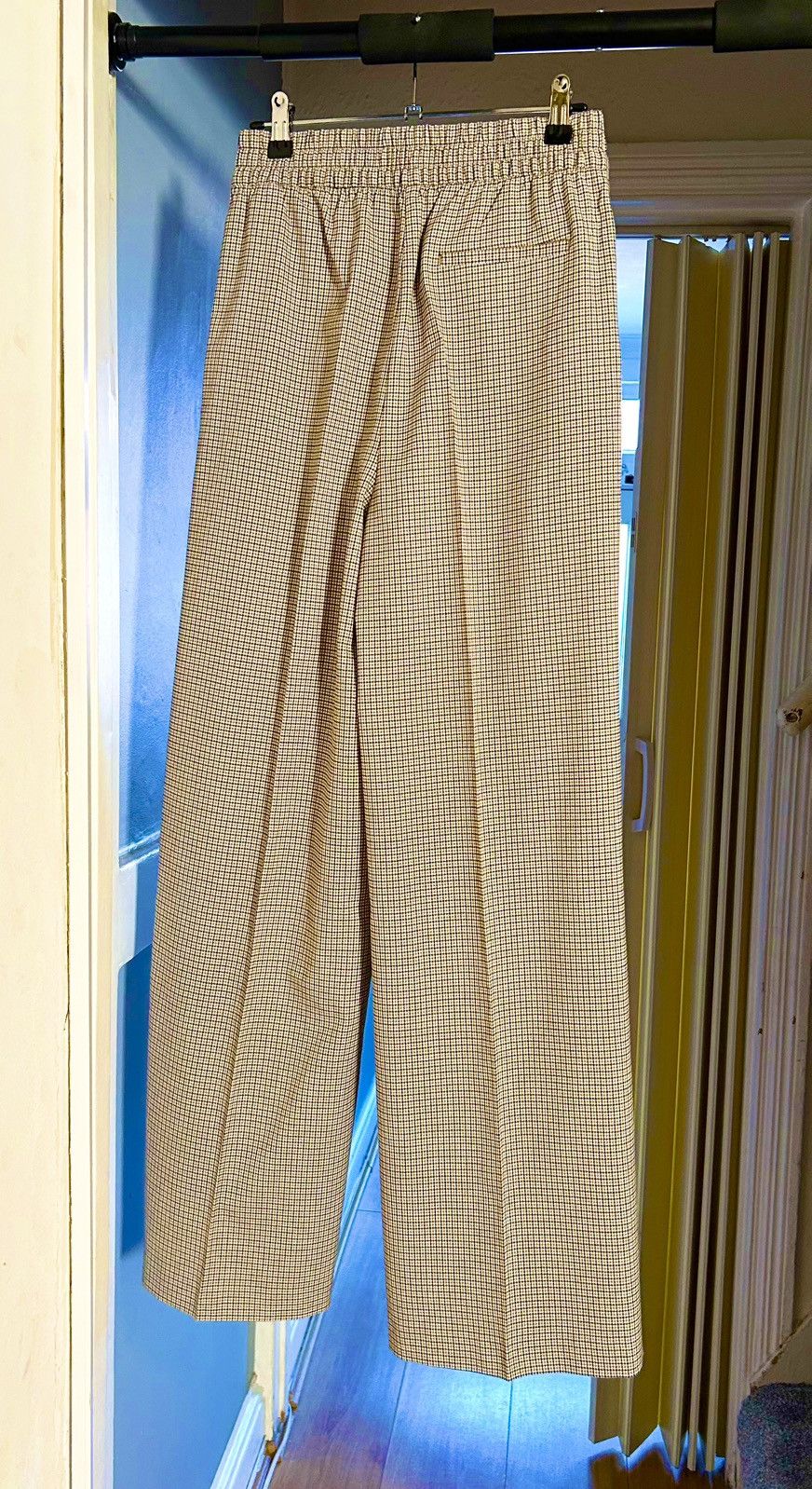 Marks & Spencer Marks & Spencer Wide Leg Trousers Size 8 High Rise Checkered Size 27" / US 4 / IT 40 - 2 Thumbnail
