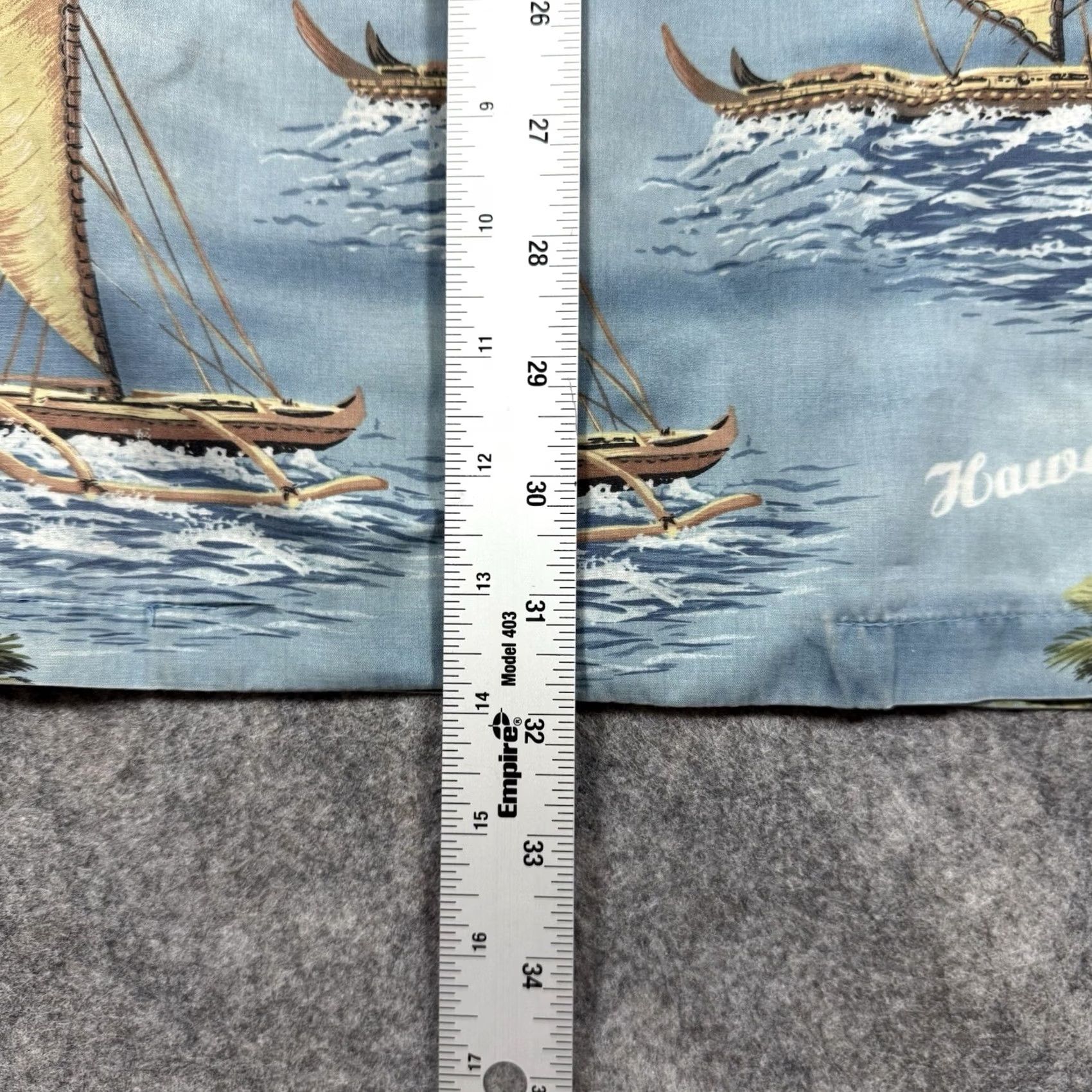 Vintage Jade Fashions Hawaiian Short Sleeve Shirt Men's 4XL Blue Island Sailing Theme Shirt Size US XXL / EU 58 / 5 - 6 Thumbnail