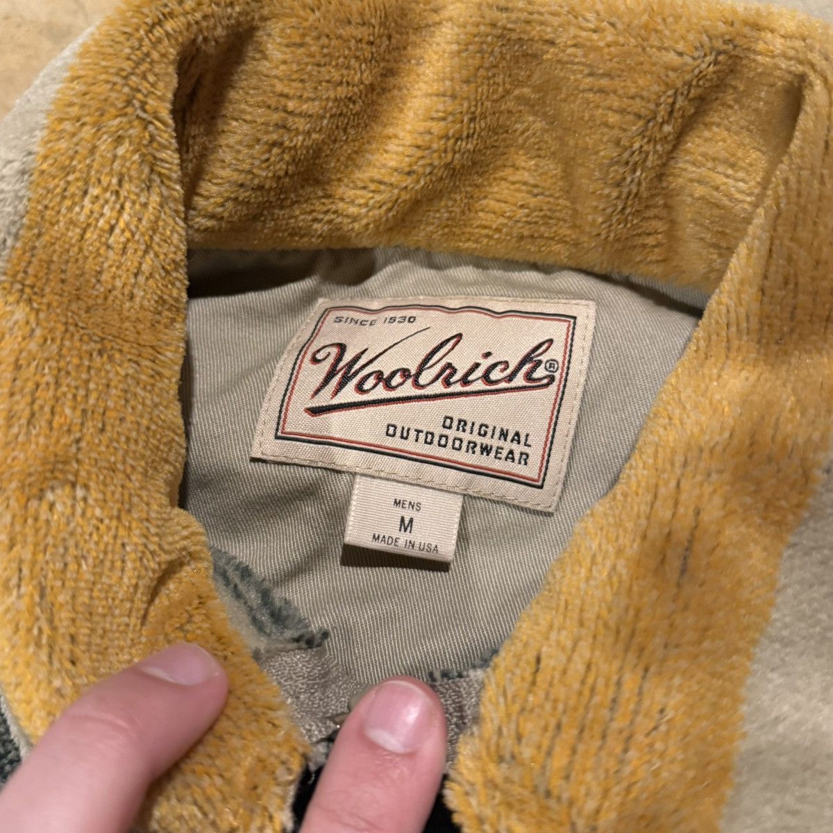 Woolrich Woolen Mills Vtg 1990s Woolrich Hudson Bay Blanket Fleece Zip Overshirt Size US M / EU 48-50 / 2 - 7 Thumbnail