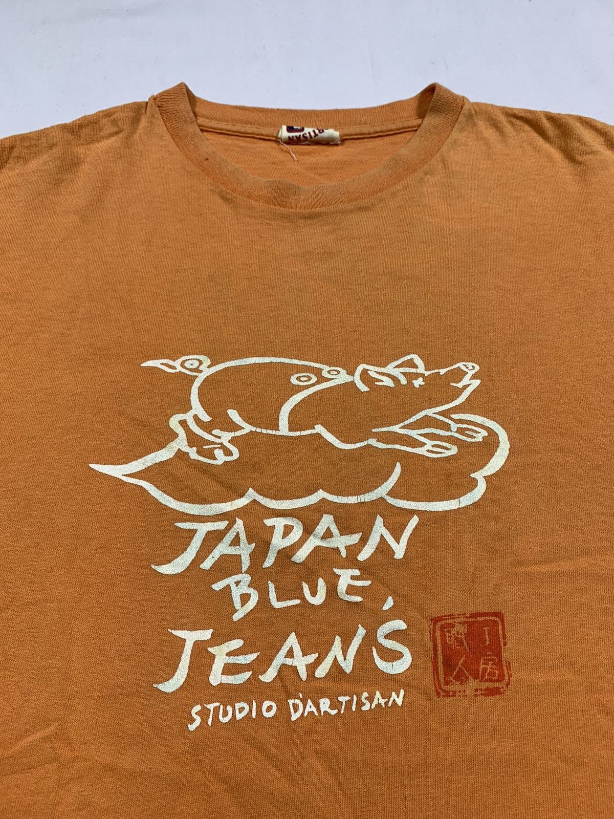 45rpm × Japanese Brand × Studio D'Artisan Studio D'Artisan Two pigs brand Japan Blue Jeans tee shirt Size US L / EU 52-54 / 3 - 2 Thumbnail