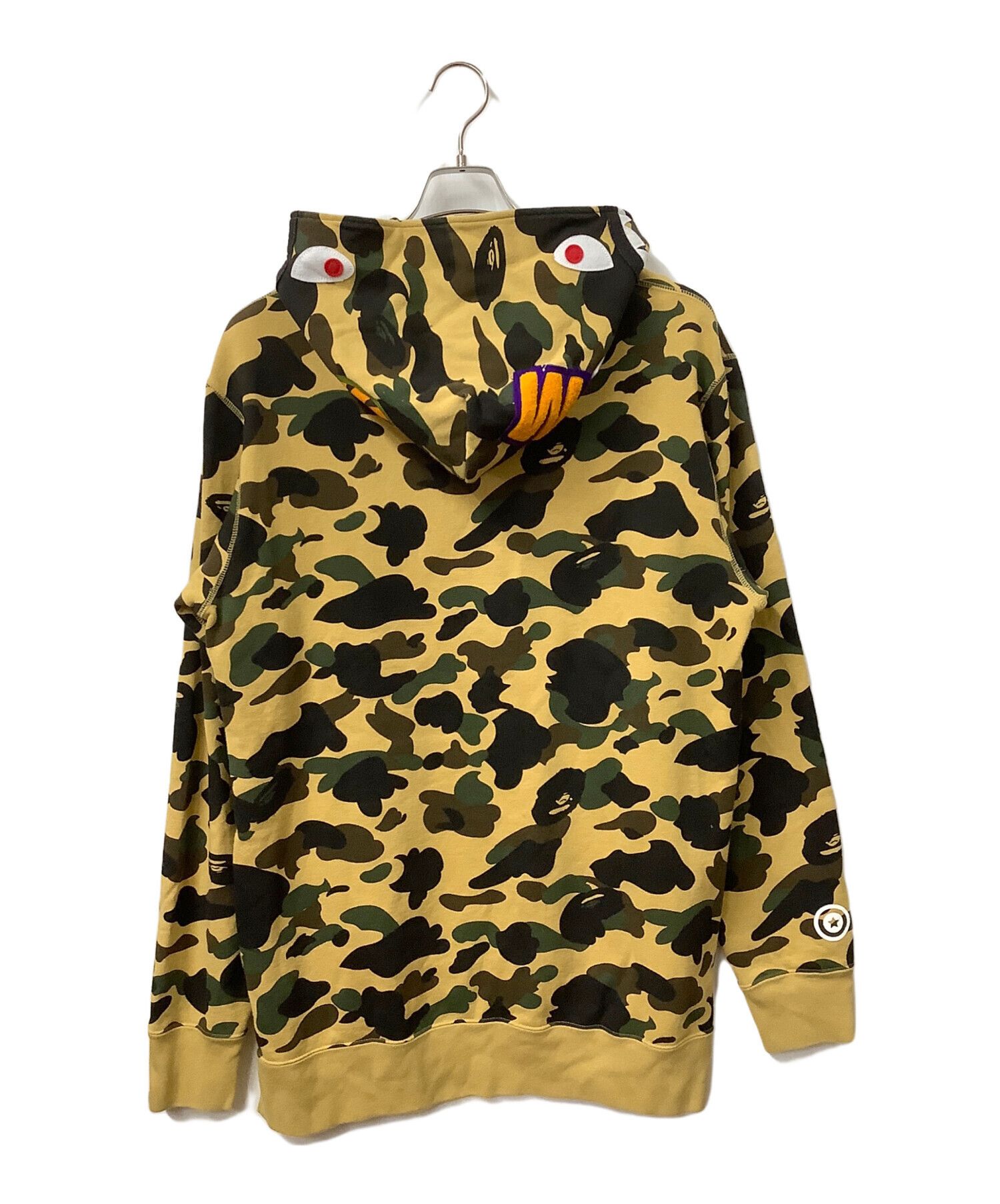 Bape A BATHING APE Shark Camouflage Pullover Hoodie Khaki XL Size US XL / EU 56 / 4 - 6 Thumbnail