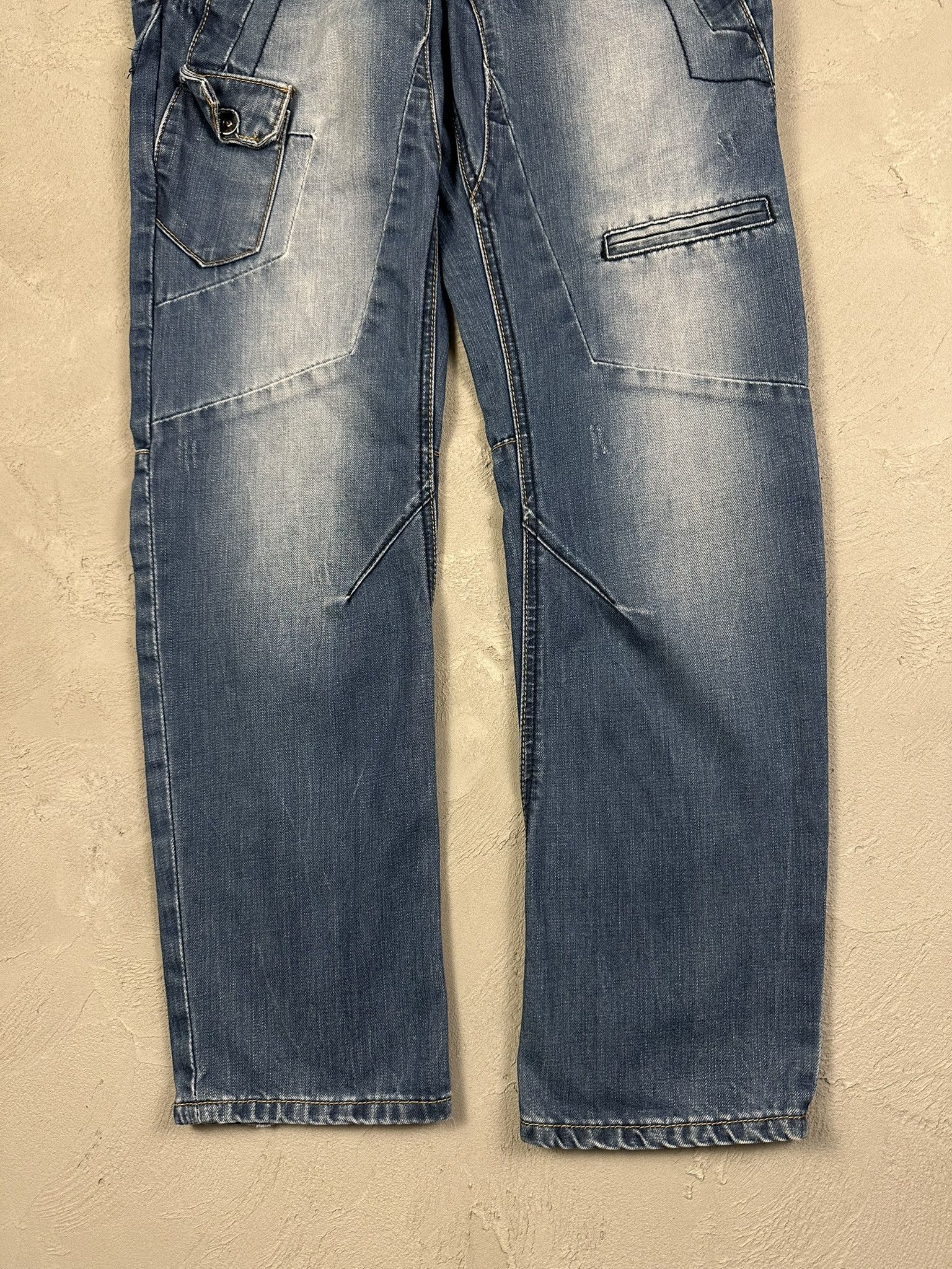 Japanese Brand Vintage Y2k Eto Japanese Faded Straight Jeans Pants Size US 32 / EU 48 - 2 Thumbnail