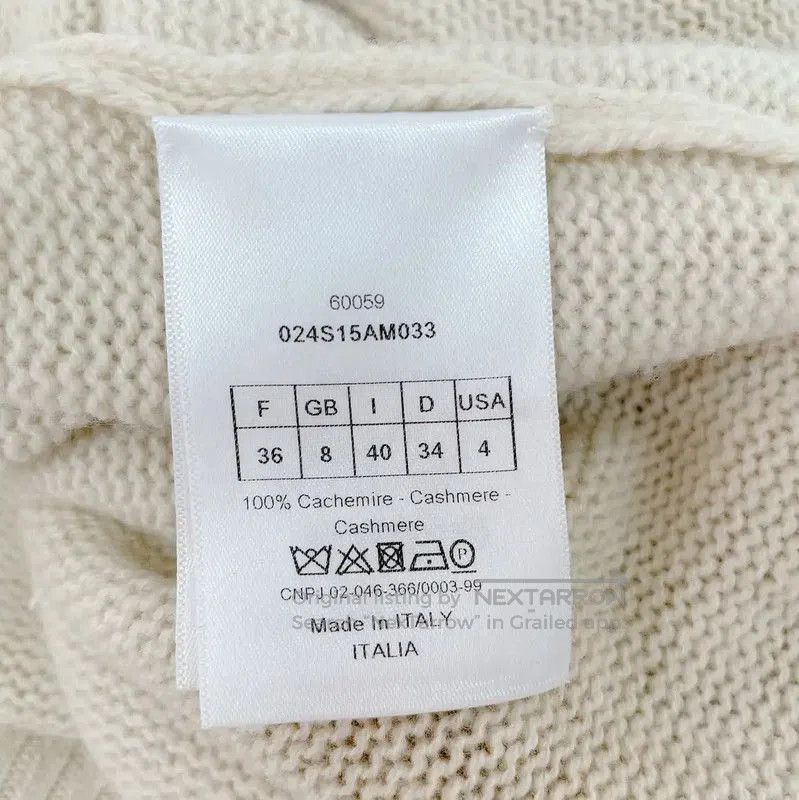 Dior Dior White Cashmere Long Sleeve Sweater . Size S / US 4 / IT 40 - 6 Thumbnail