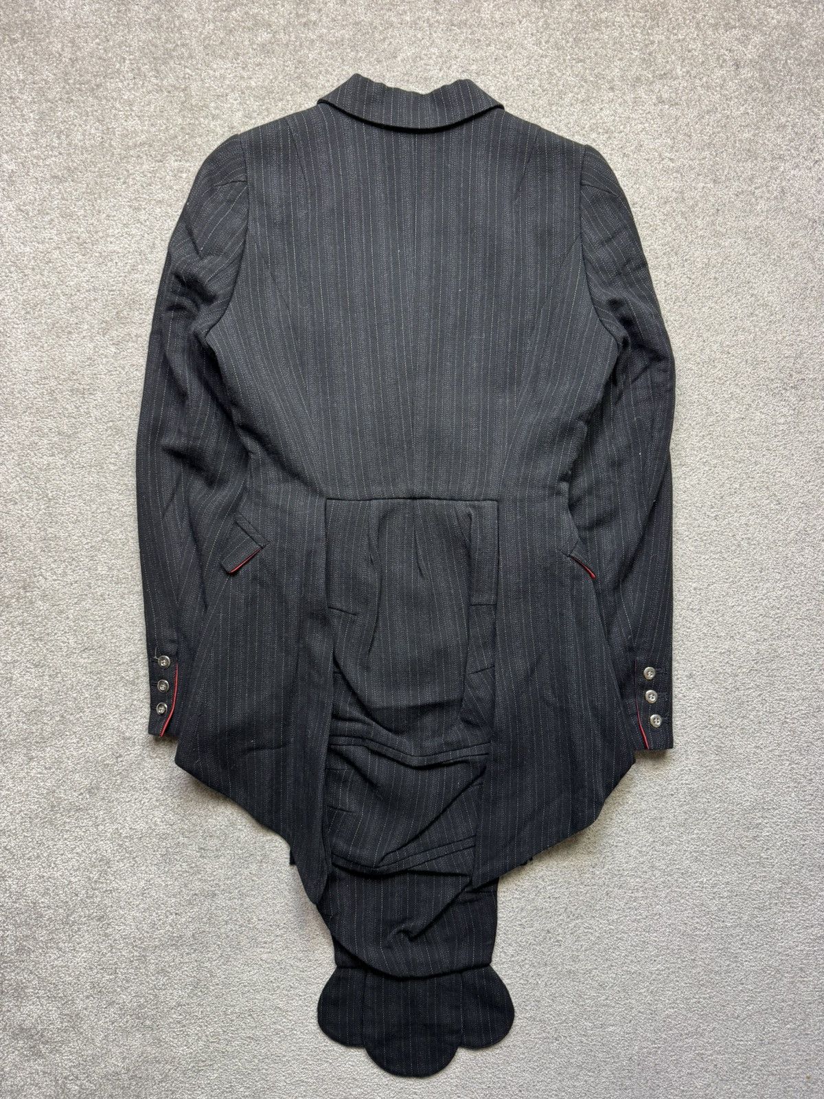 20471120 20471120 1999 shrimp blazer jacket pinstripe with shrimp tai Size M / US 6-8 / IT 42-44 - 4 Thumbnail