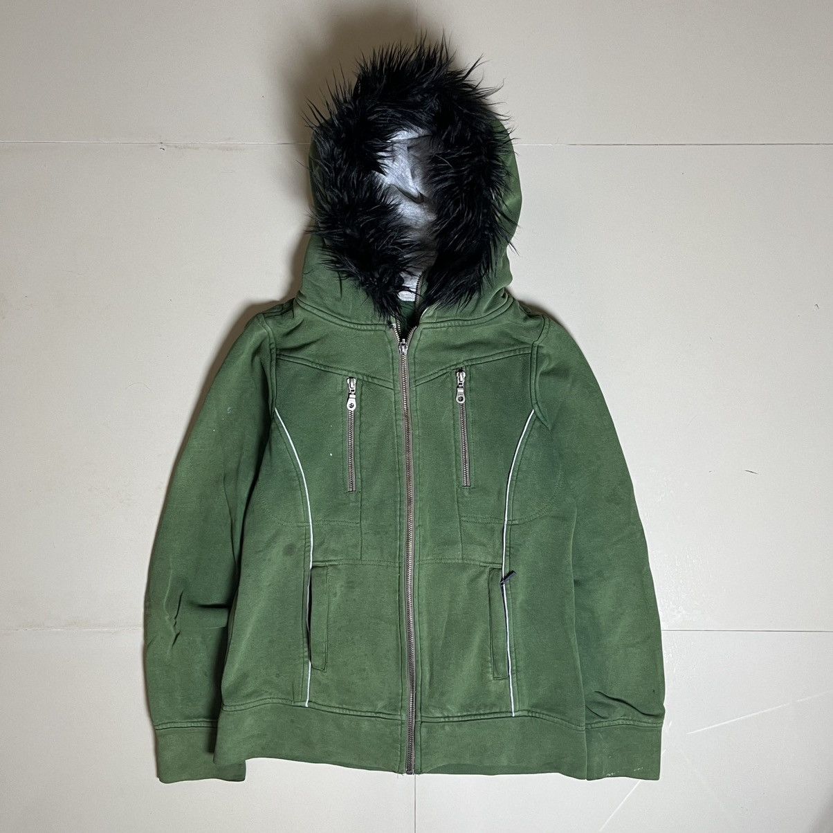 Japanese Brand Double Layer Faux Fur Hoodie Size M / US 6-8 / IT 42-44 - 8 Thumbnail