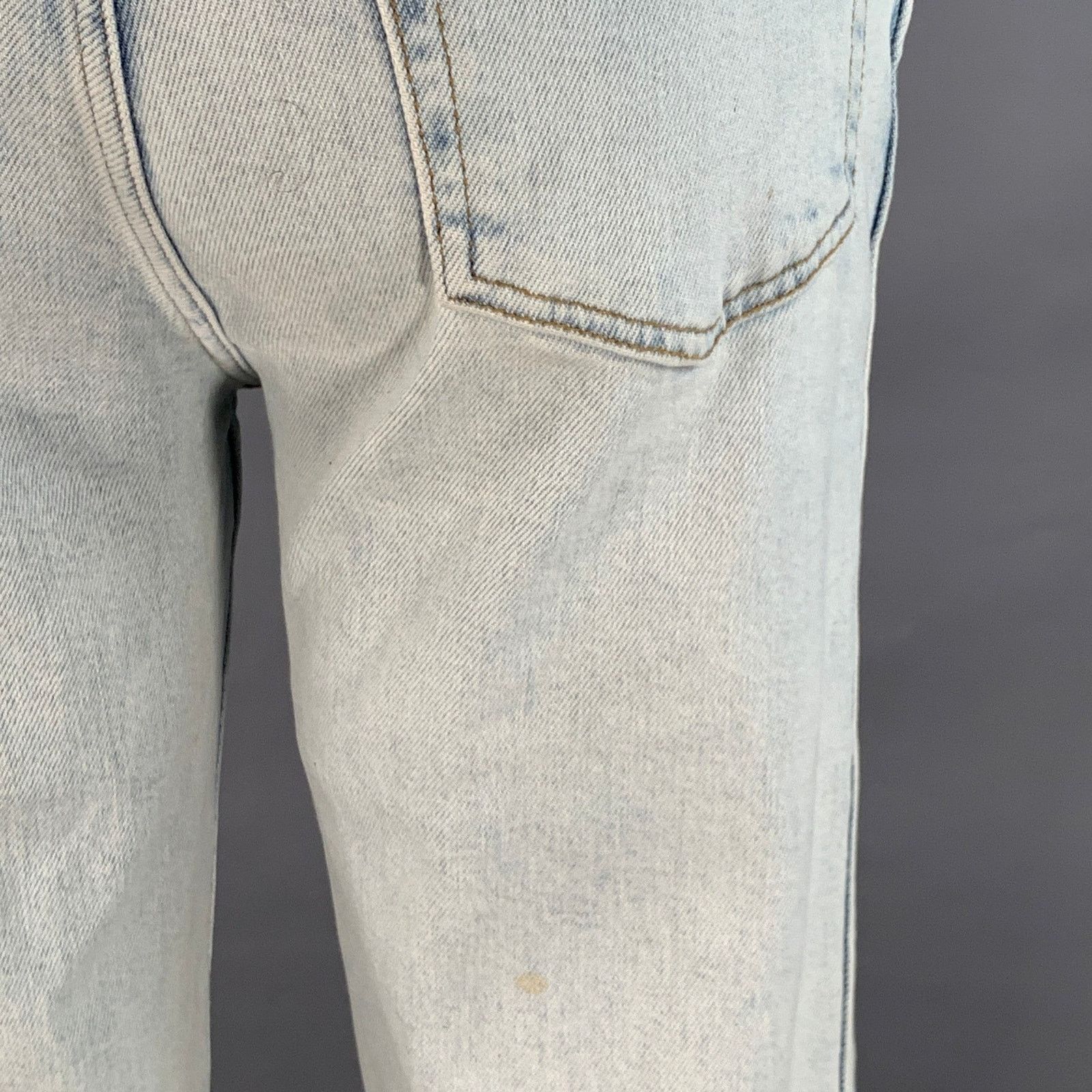 RE/DONE 26 90s High Rise Loose Blue Cotton Blend Button Fly Jeans Size 26" / US 2 / IT 38 - 5 Thumbnail