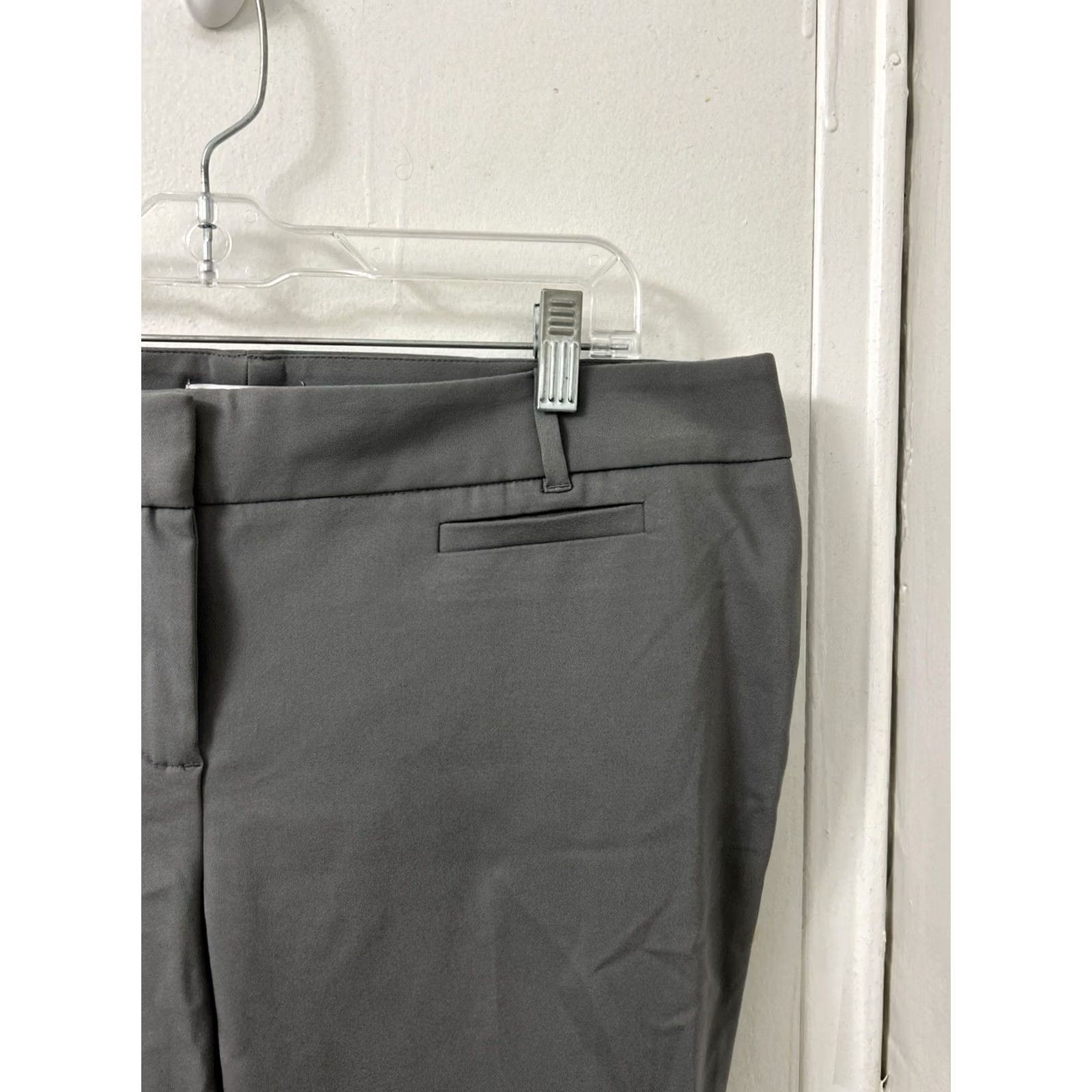 Van Heusen VAN HEUSEN Pants Womens 12x26 Gray Stretch Trousers NWT Dress Pants Workwear Straight Leg Release: NWT Size 34" / US 12 / IT 48 - 4 Thumbnail