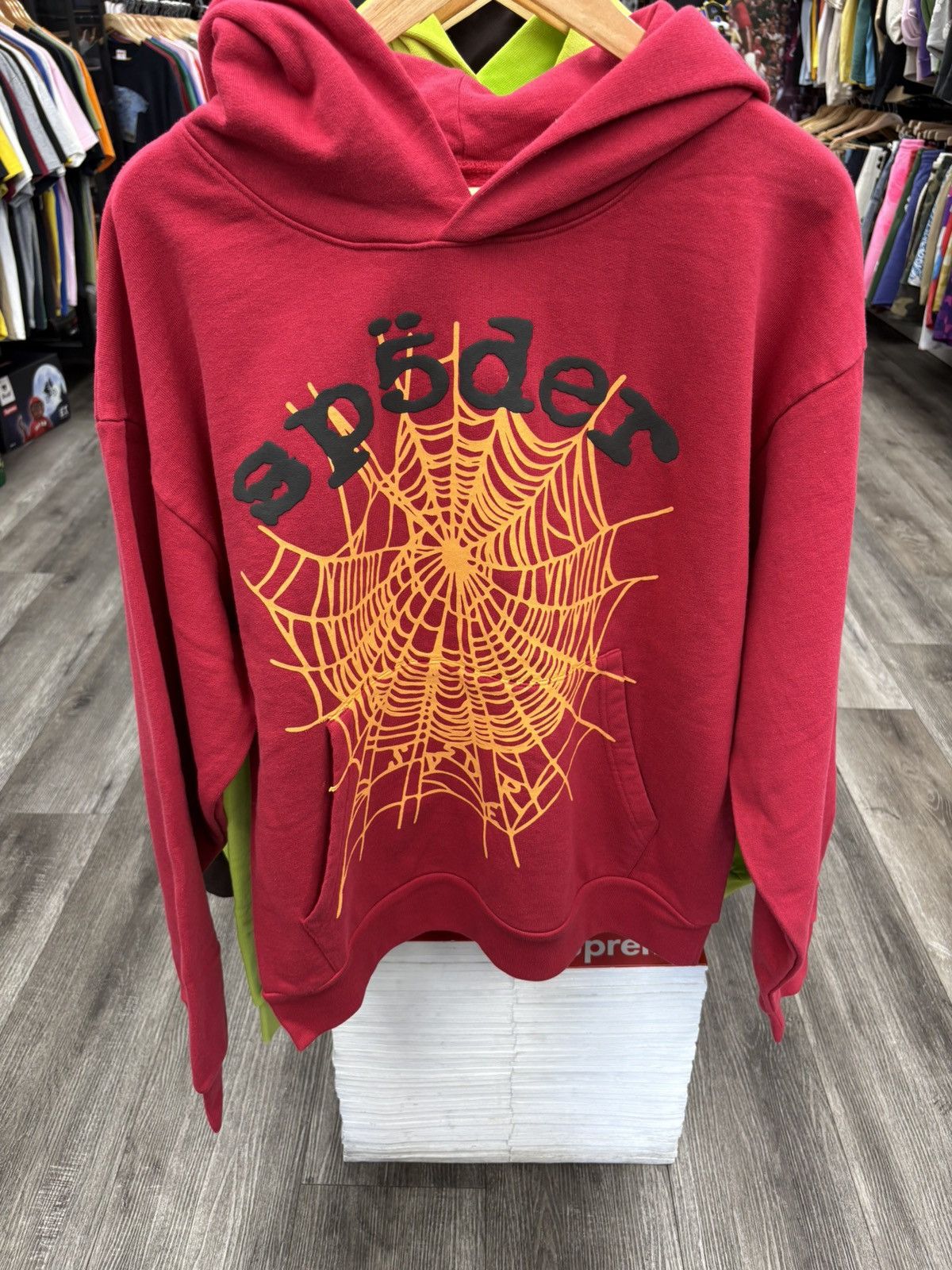 Sp5der Sp5der Og Web V2 Hoodie 'Red' Size US L / EU 52-54 / 3 - 1 Thumbnail