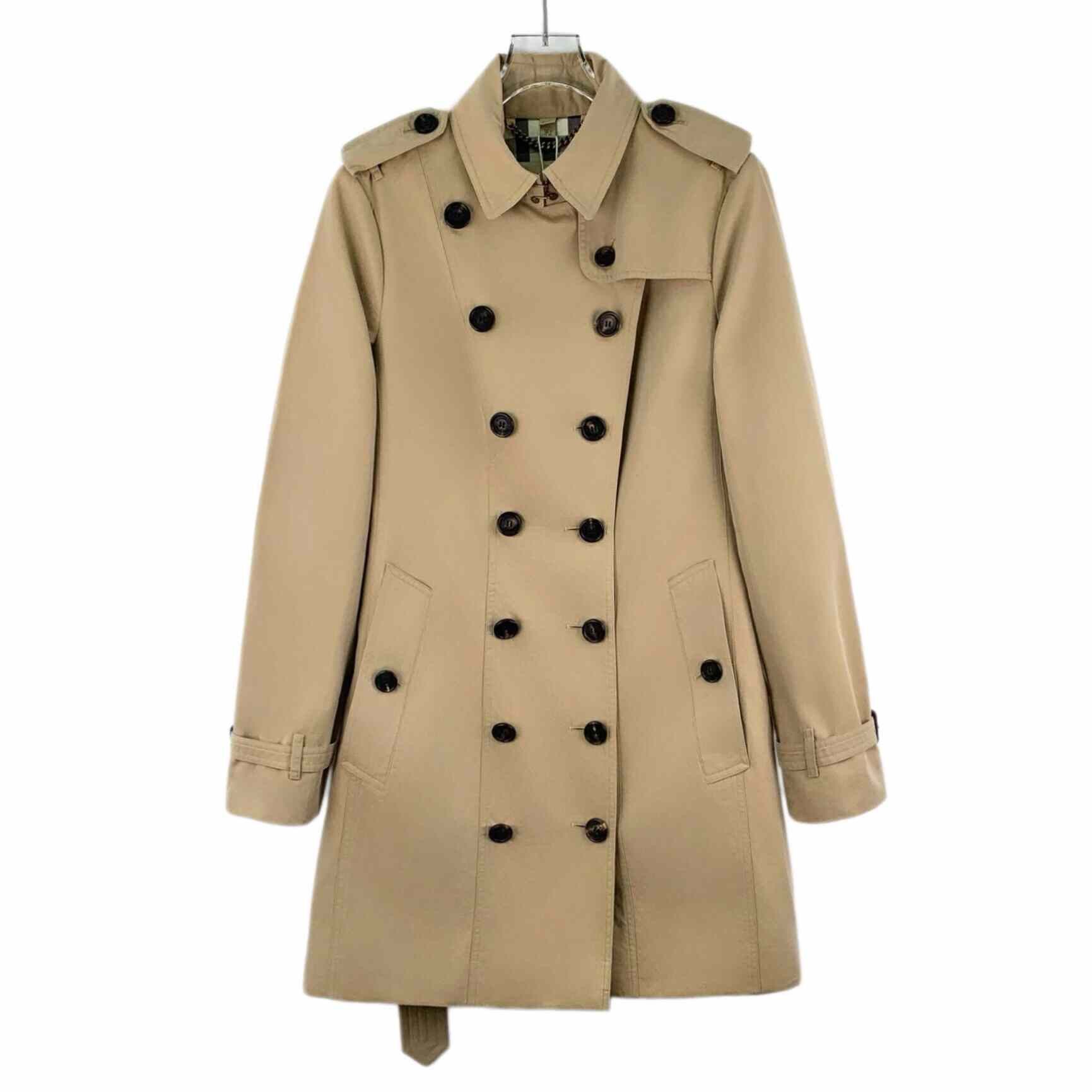 Burberry Burberry Cotton Brown Coat 42 Women Size M / US 6-8 / IT 42-44 - 1 Thumbnail