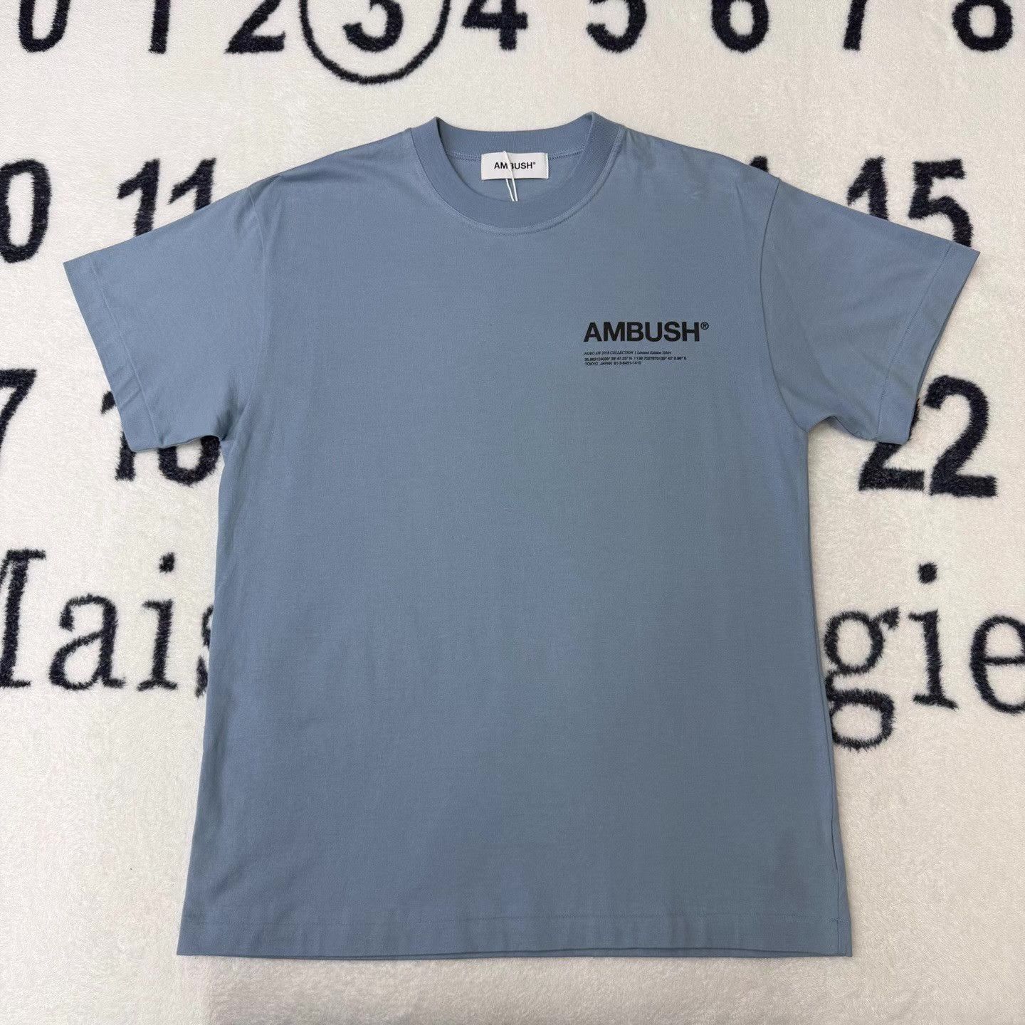 Ambush Design AMBUSH Haze Blue Basic Cotton Tee Q10 Size US L / EU 52-54 / 3 - 1 Thumbnail