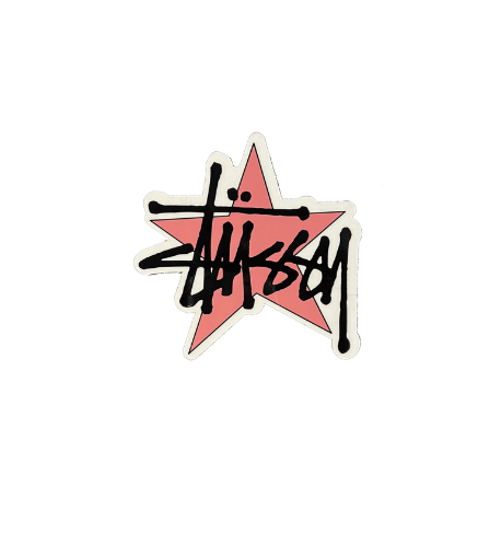 Stussy Stüssy Star Sticker Pink Size ONE SIZE - 1 Thumbnail