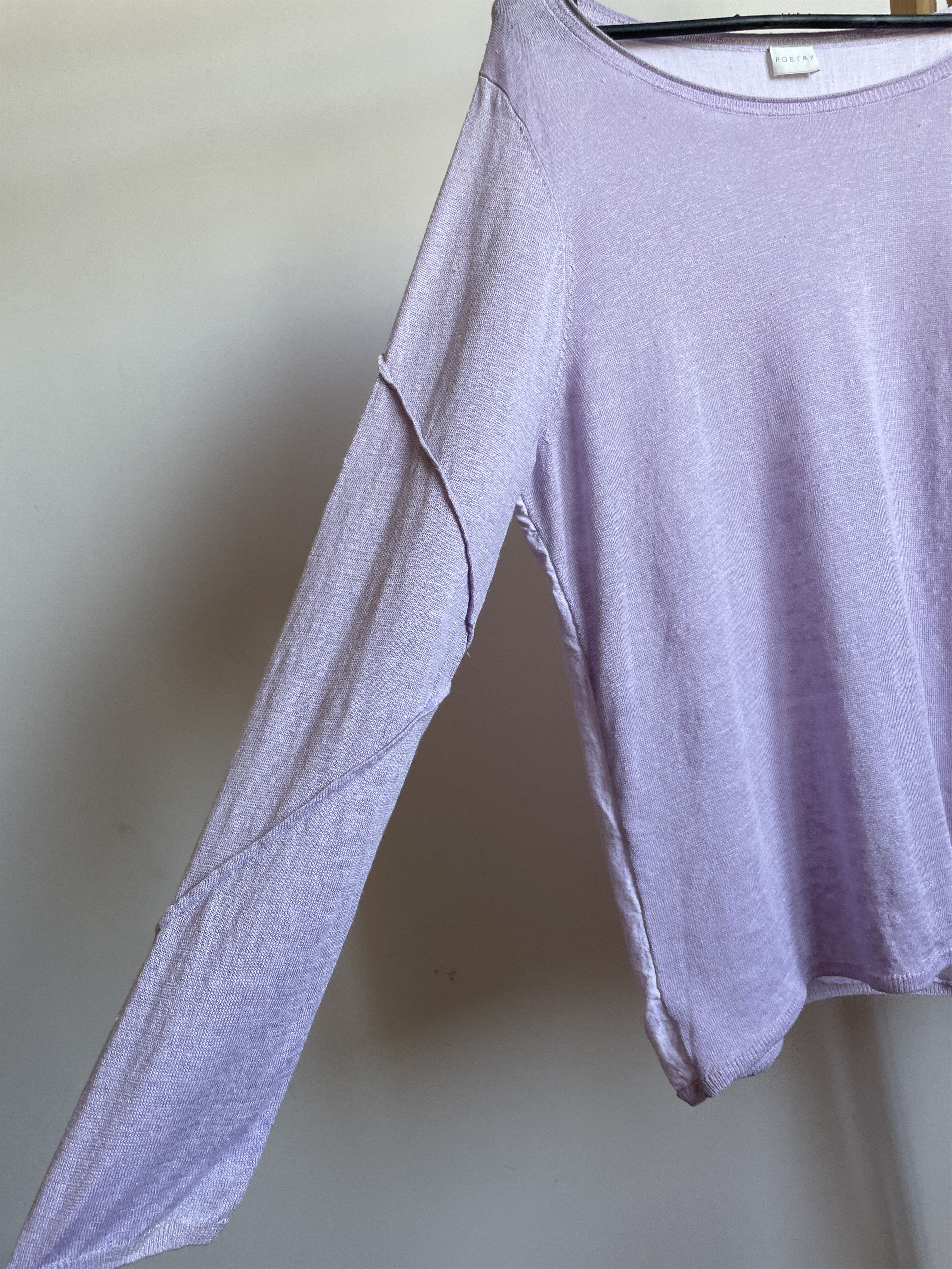 Other Poetry Womens Linen Boat Neck Light Sweater Size XL / US 12-14 / IT 48-50 - 5 Thumbnail