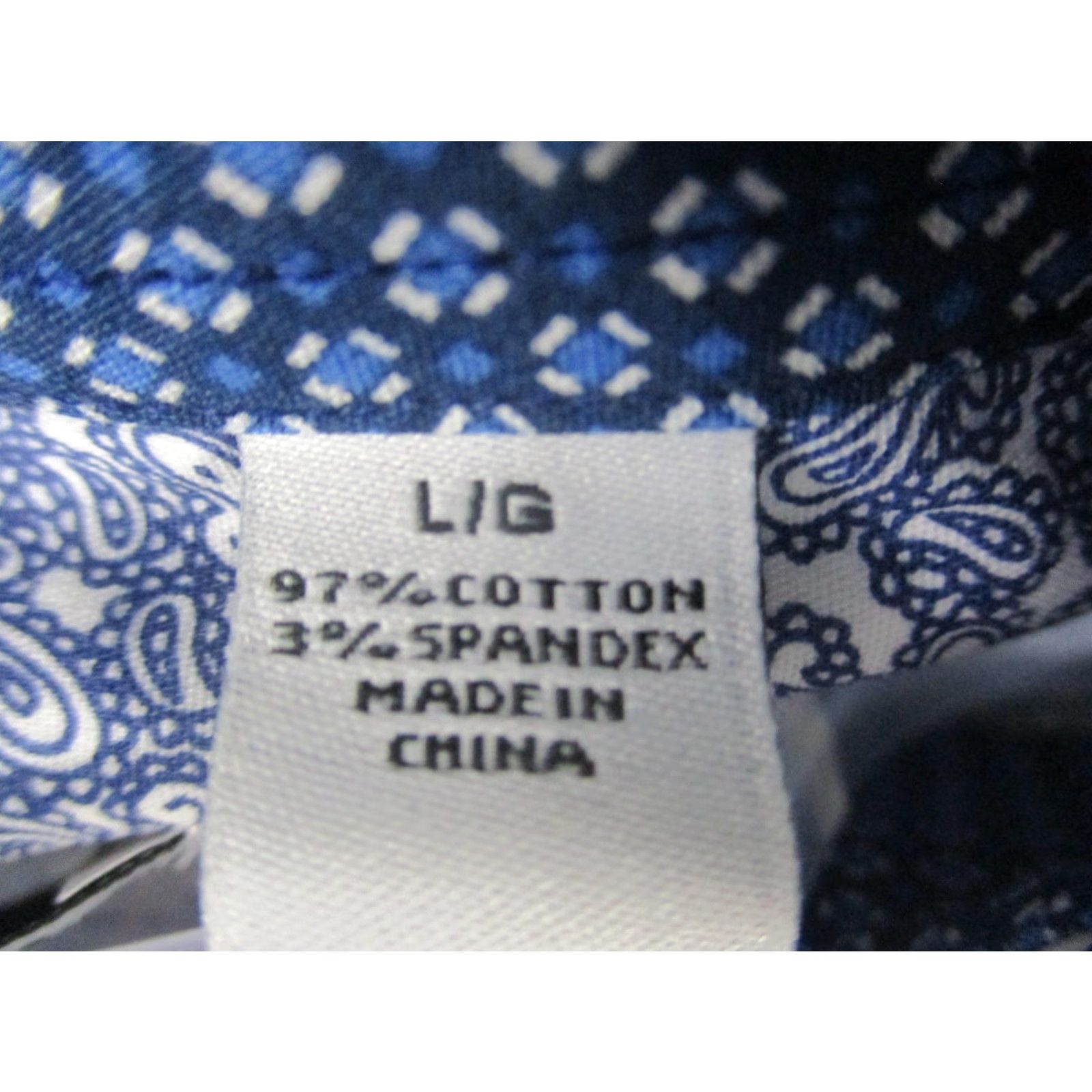 Vintage Nick Graham Shirt Mens Large Blue Paisley Stretch Modern Fit Button Long Sleeve Size US L / EU 52-54 / 3 - 6 Thumbnail