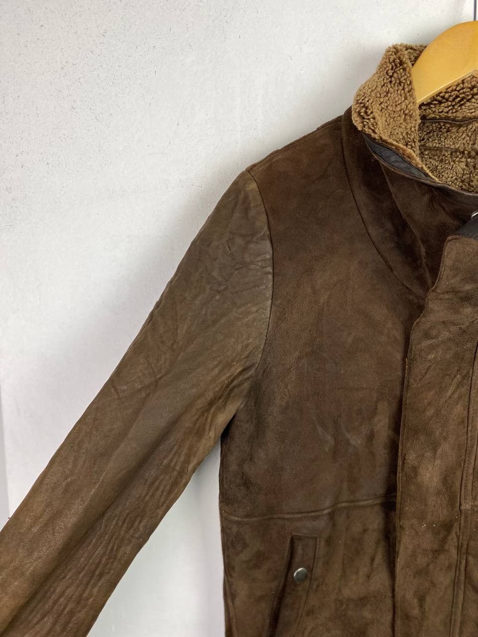 Leather vintage okiraku lamb leather jacket fur lining ideal zipper Size US S / EU 44-46 / 1 - 4 Thumbnail