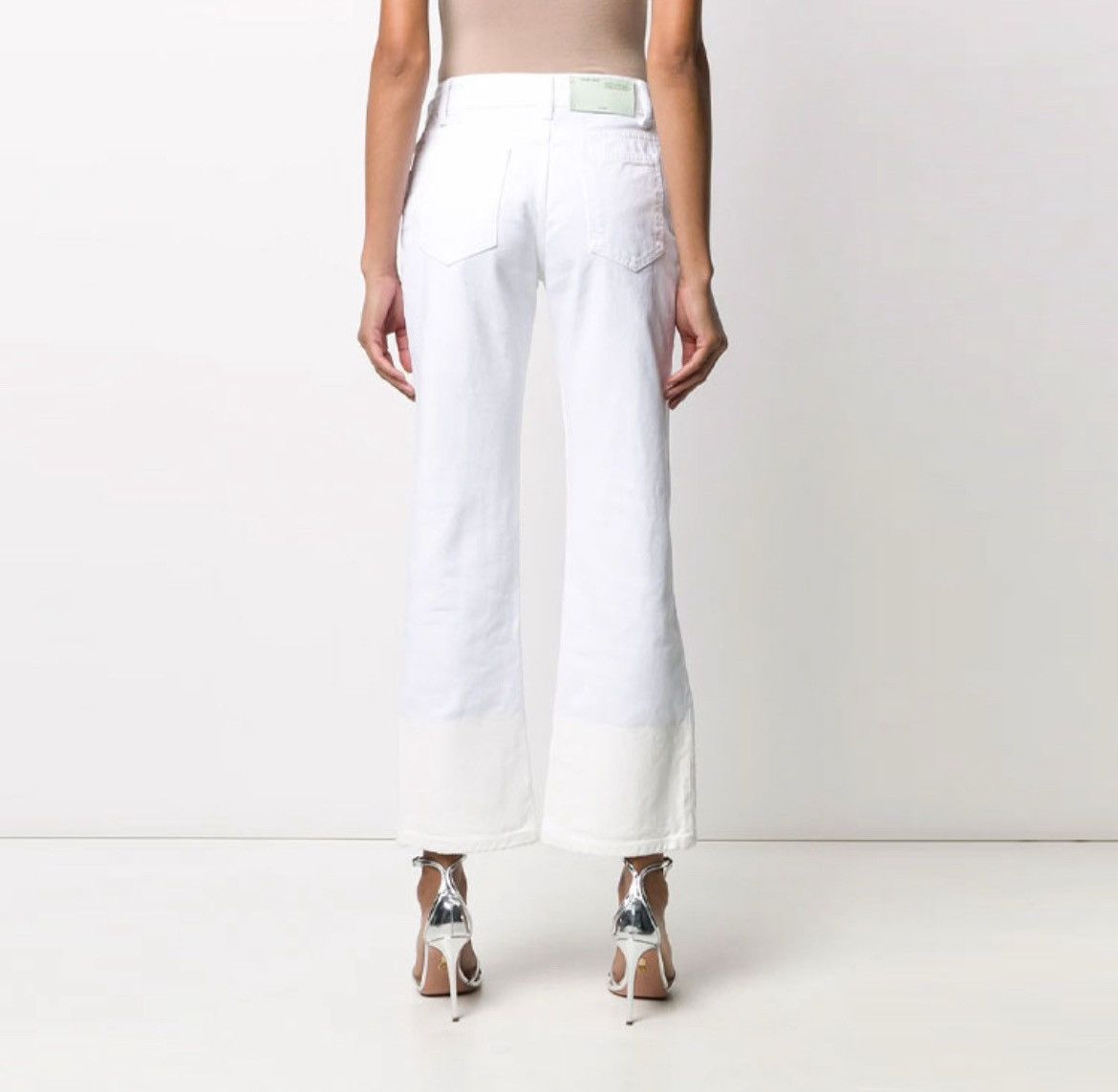 Off-White Off-White Contrast Hem Mid-Rise Jeans Size 24" / US 00 / IT 34 - 13 Thumbnail