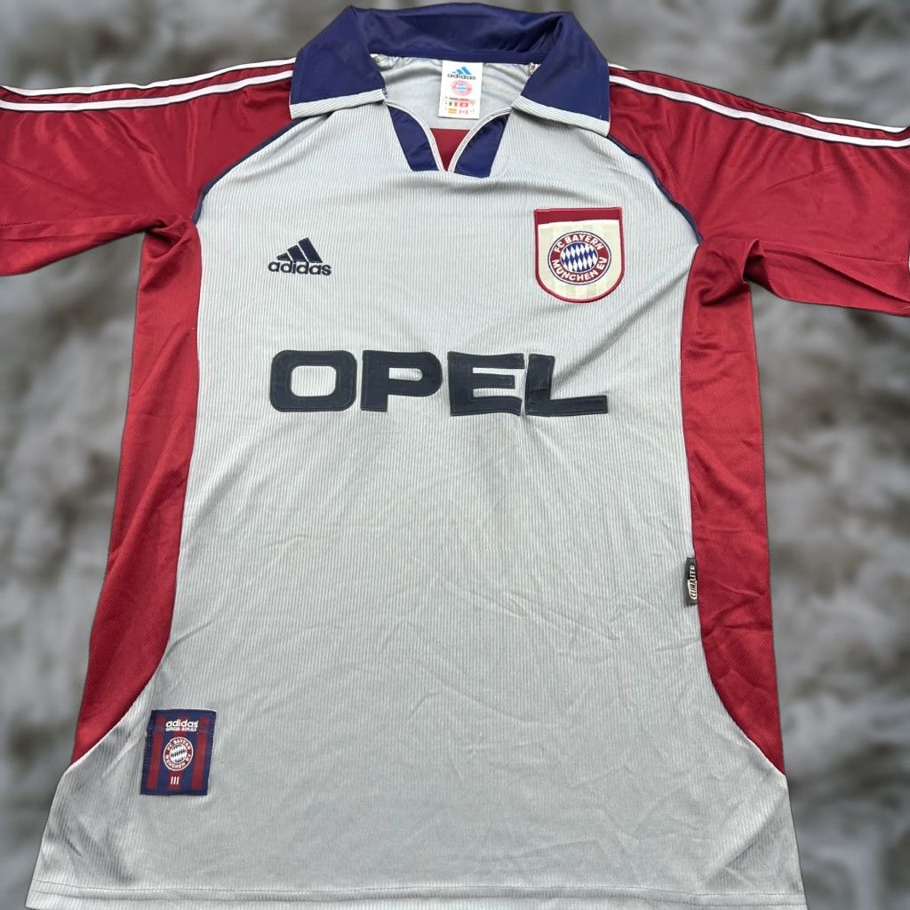Adidas adidas Bayern Munich 1998 Away Football Mens Jersey Shirt M Multicolor Short Sleeve Pullover Round Neck Athletic Sports Jersey Mens Size US M / EU 48-50 / 2 - 1 Thumbnail