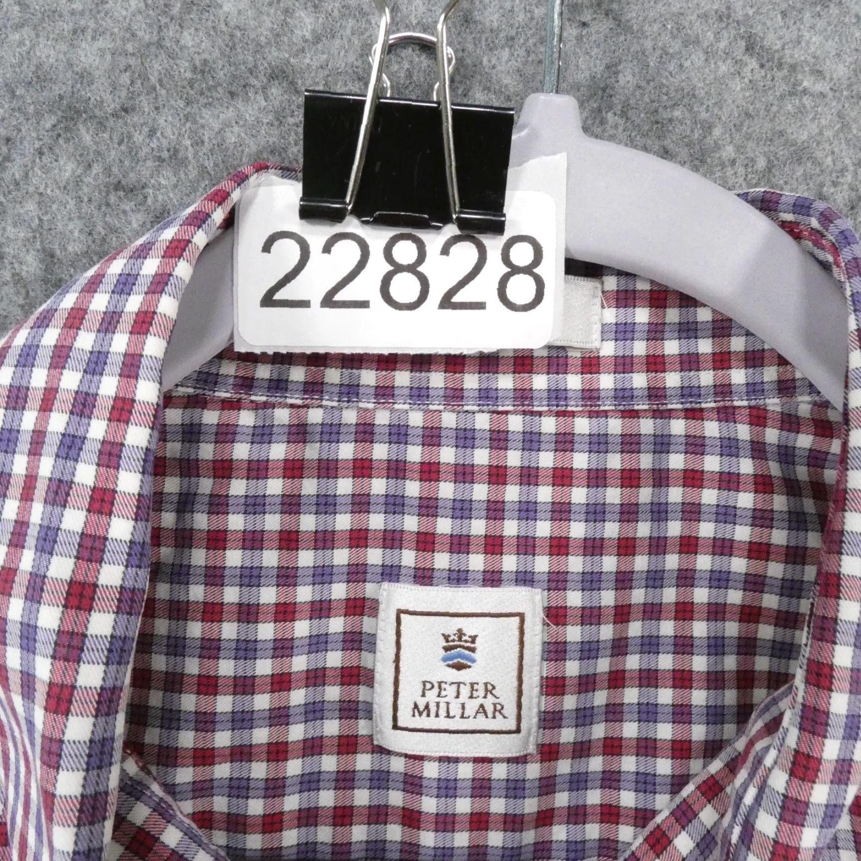 Peter Millar Peter Millar Shirt Mens XL Long Sleeve Button-Up Plaid Blue Red Size US XL / EU 56 / 4 - 7 Thumbnail