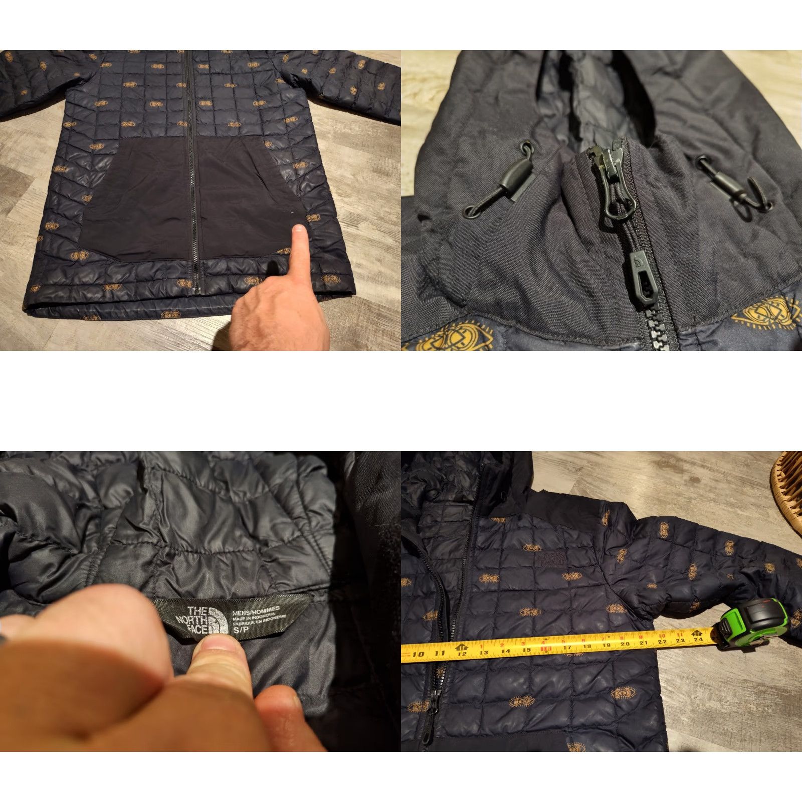 The North Face The North Face Quilted Thermoball Hoodie Jacket Navy Blue Small EUC Size US S / EU 44-46 / 1 - 8 Thumbnail