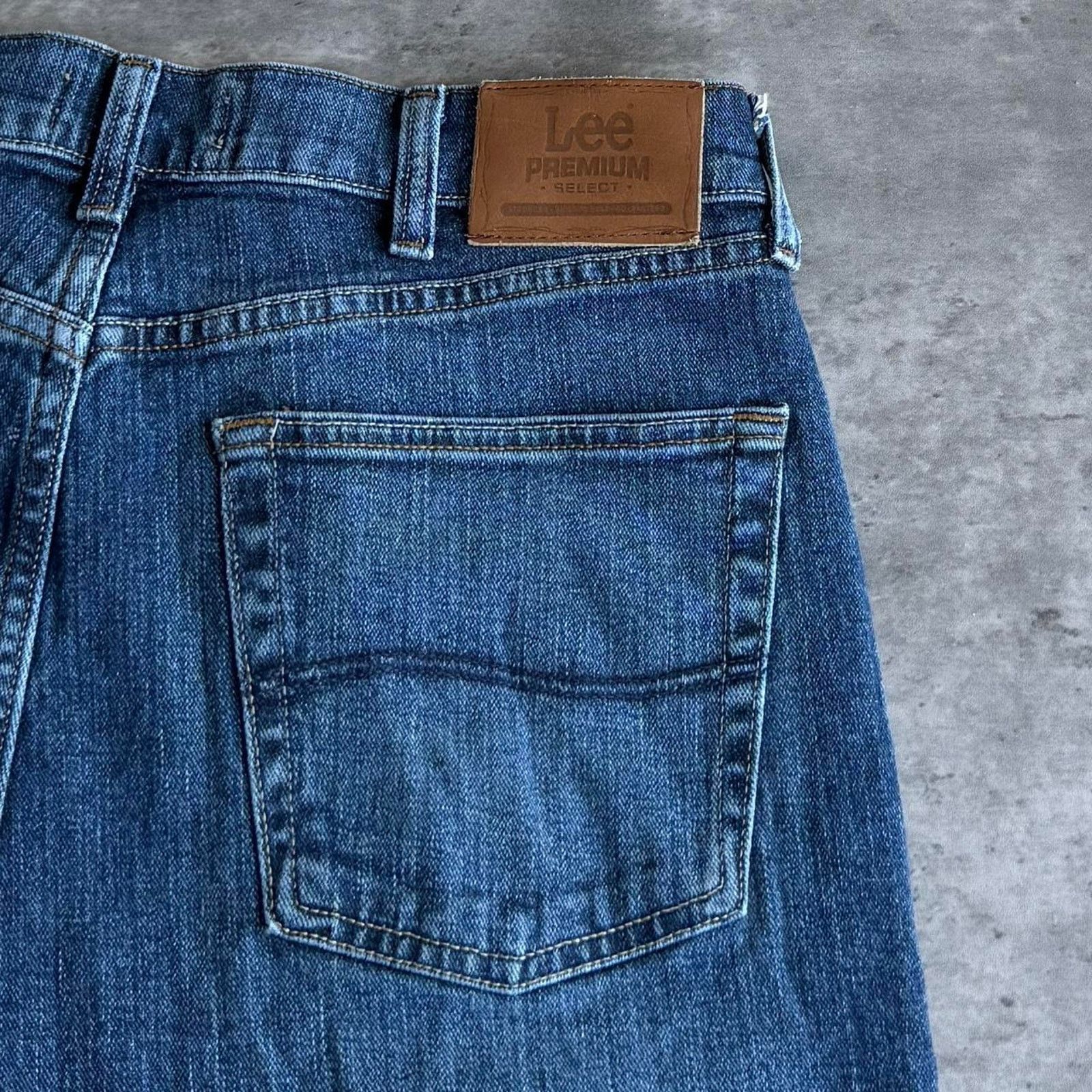 Lee × Levi's × Levi's Vintage Clothing Vintage Y2K Lee Premium Embroidered Essential Denim Jeans Size US 34 / EU 50 - 3 Thumbnail