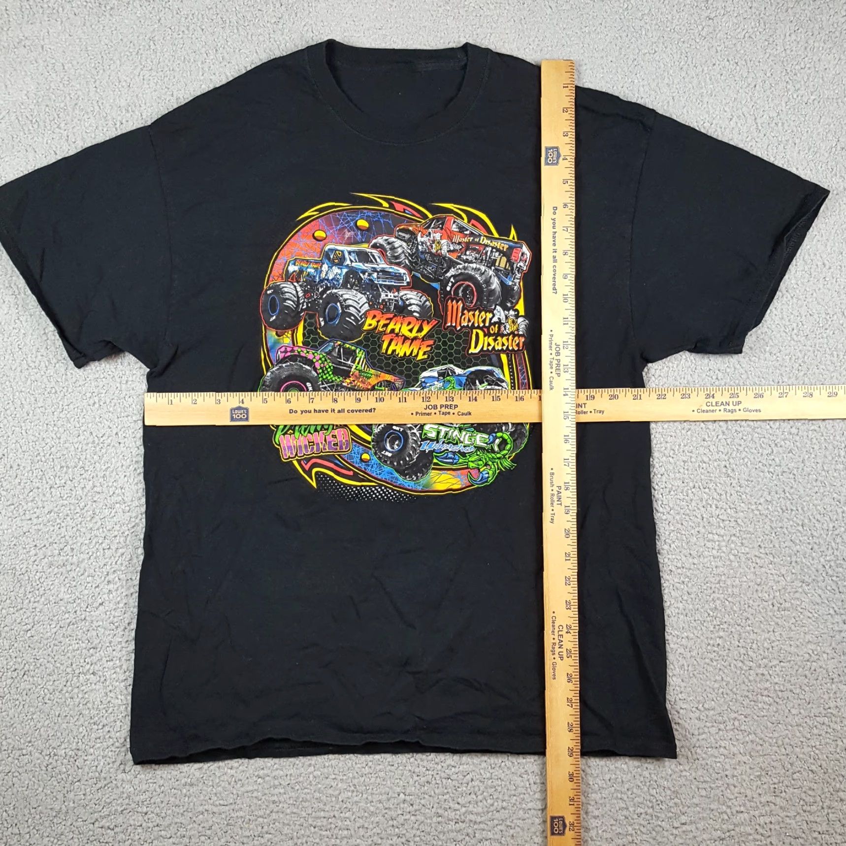 Etro VINTAGE Monster Truck Rally Men's T Shirt Size L Black Retro Grunge Size US L / EU 52-54 / 3 - 4 Thumbnail