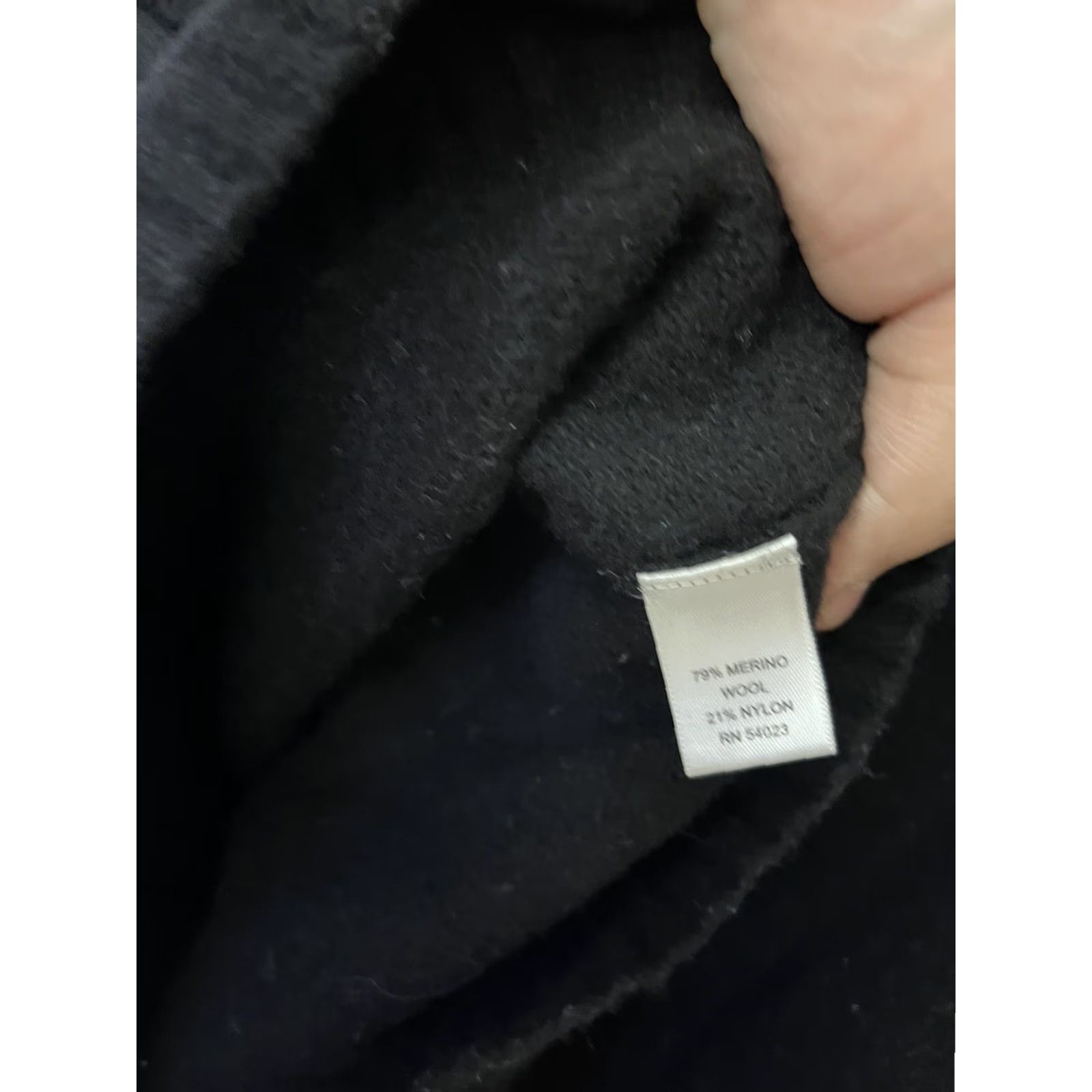 Banana Republic Banana Republic Banana Republic Made of Italian Yarn Mock Neck Top Sweater Black M Nylon Merino Wool Button Shirt? Size US M / EU 48-50 / 2 - 4 Thumbnail