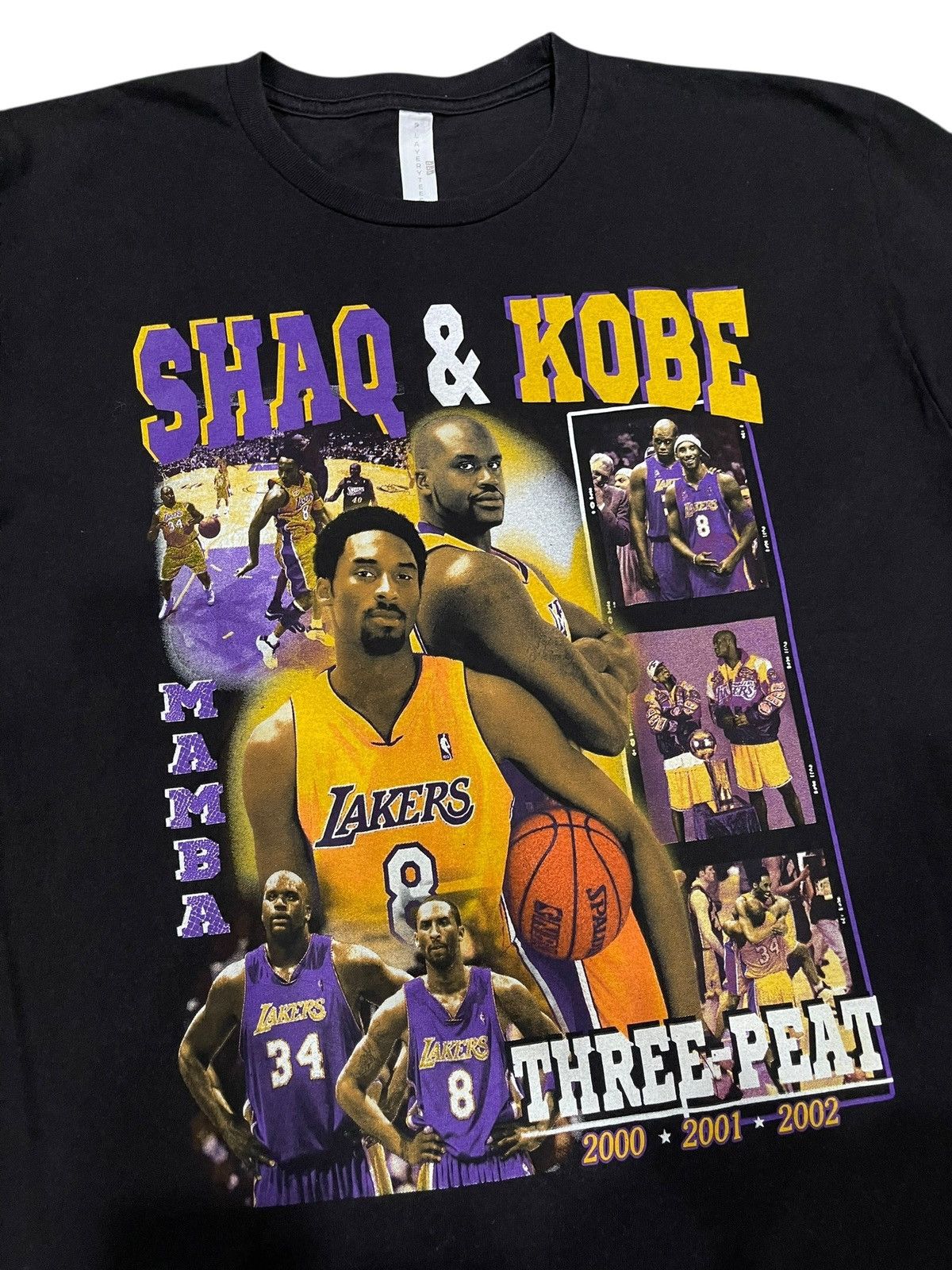 NBA Y2K Sun Faded Lakers Three Peat “ Shaq & Kobe ” Size US L / EU 52-54 / 3 - 2 Thumbnail