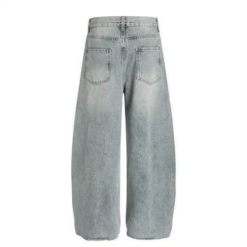 Japanese Brand × Jean Retro punk distressed raw edge ripped washed scimitar jeans Size US 32 / EU 48 - 4 Thumbnail