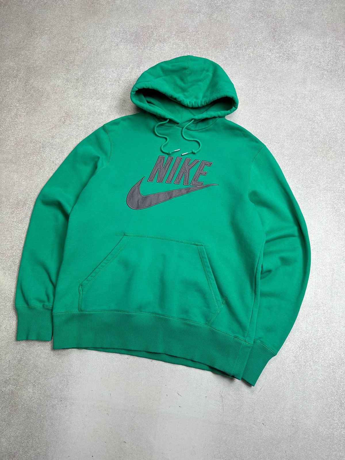 Nike Vintage 90s Nike Big Swoosh Boxy Hoodie Rare M Size US M / EU 48-50 / 2 - 2 Thumbnail