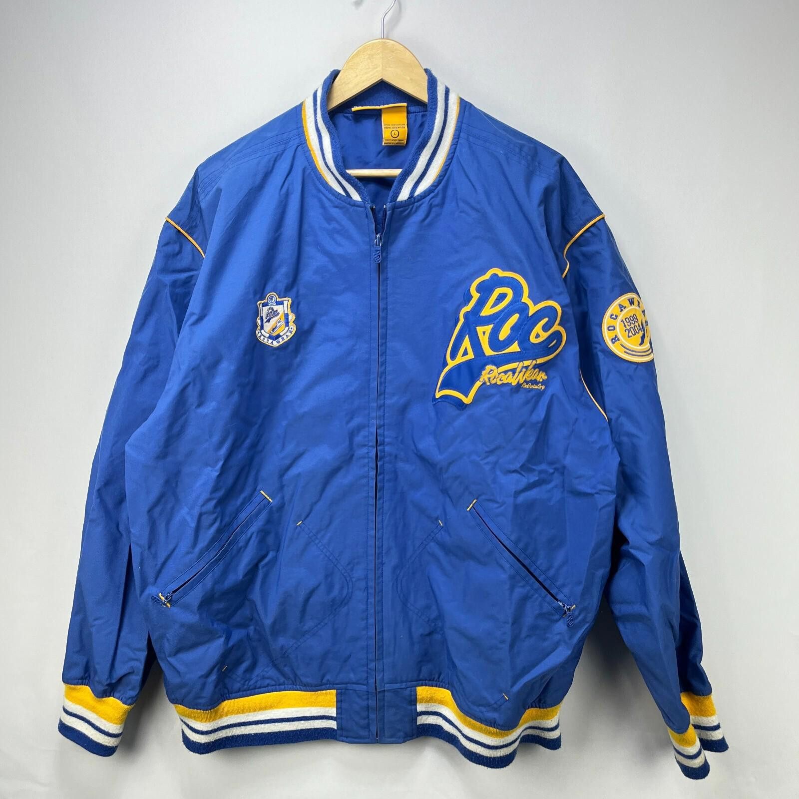 Rocawear Vintage Y2K Rocawear Letterman Varsity Jacket Zip Up Large Size US L / EU 52-54 / 3 - 1 Thumbnail