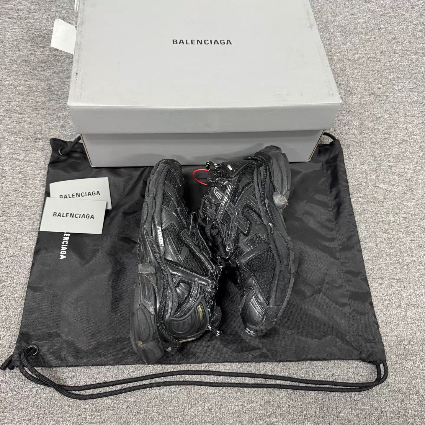 Balenciaga Balenciaga Black Runner 37 99 New w/Box Size US 6.5 / IT 36.5 - 4 Thumbnail