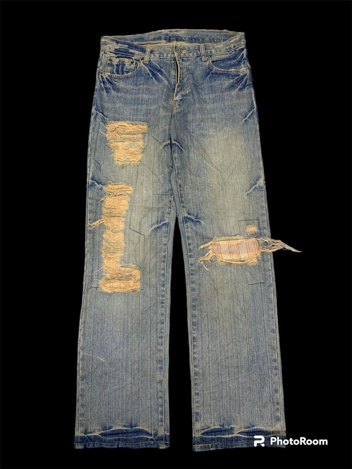 If Six Was Nine HYSTERIC GLAMOUR INSPIRED JAPANESE UNBRAND DISTRESSED Size US 32 / EU 48 - 1 Thumbnail