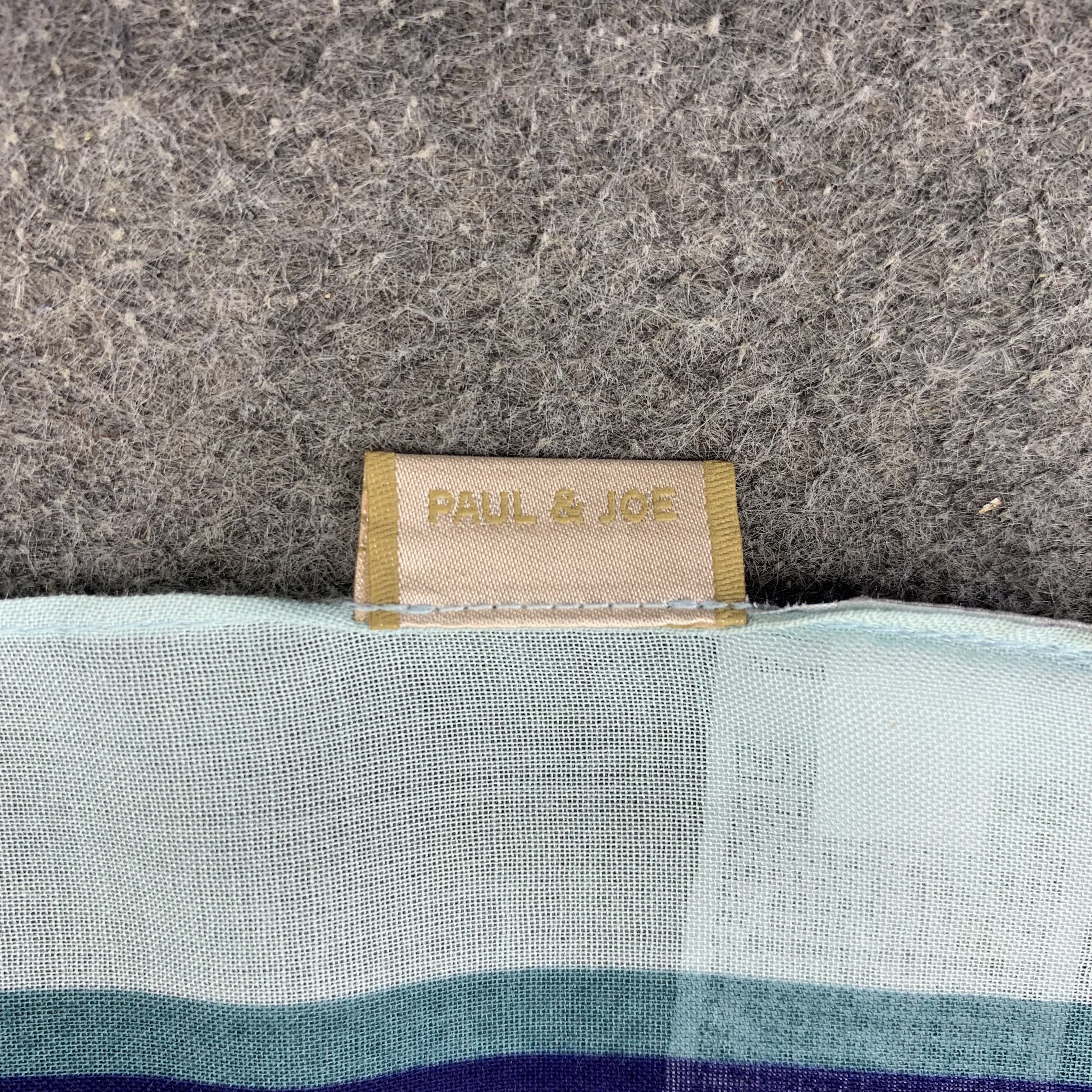 Paul & Joe Paul & Joe x Uniqlo Scarf Blue Floral Polkadot A5463 Size ONE SIZE - 7 Thumbnail