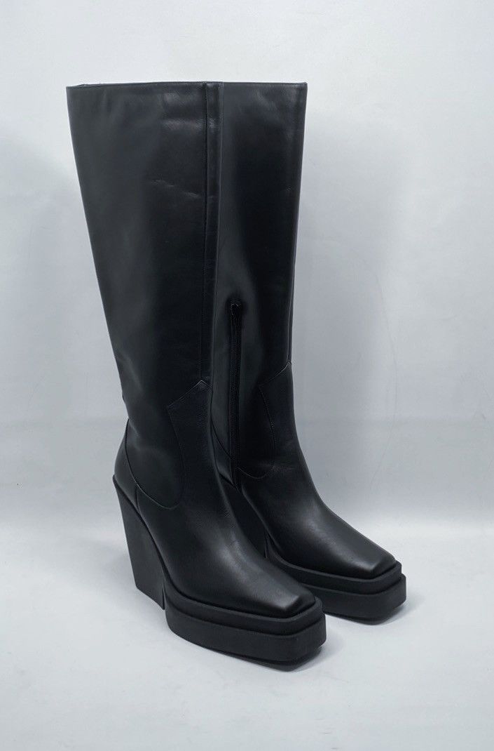 GIA BORGHINI Gia Borghini Texan Leather Platform Knee-High Boots size 40 Size US 10 / IT 40 - 1 Thumbnail